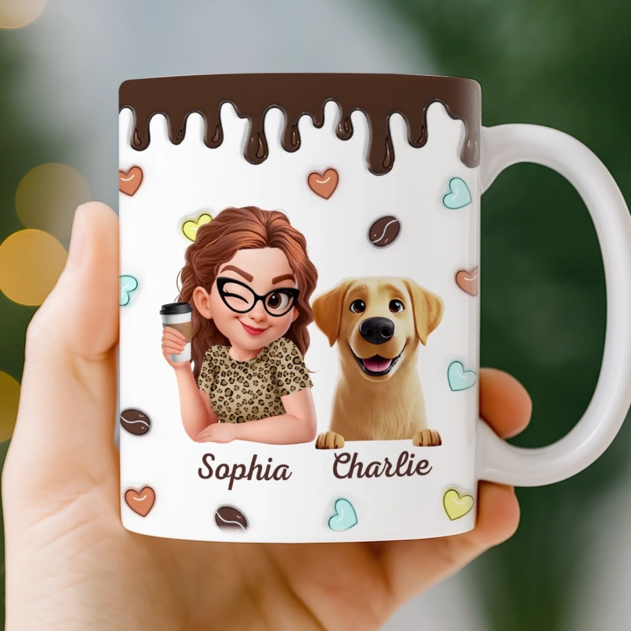 Custom Mug - Personalized Birthday Gifts For Dog Lovers, Dog Dad And Mom - Proud Dog Mom - Image 5