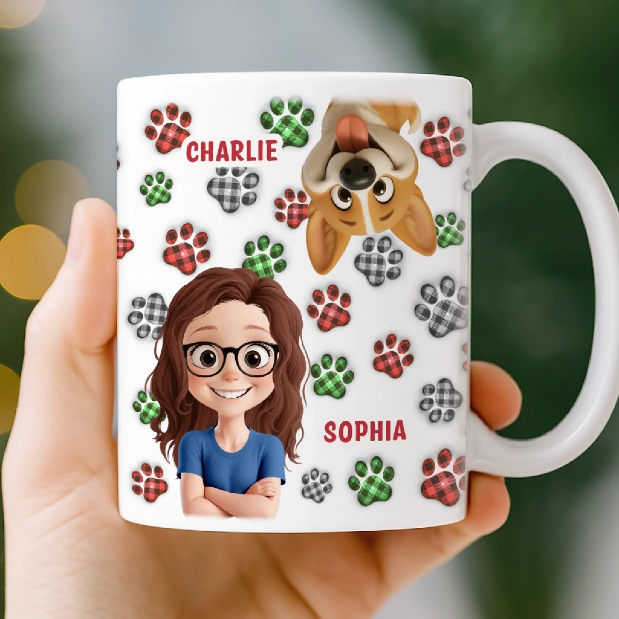 Custom Mug - Personalized Birthday Gifts For Dog Lovers, Dog Dad And Mom - More Dogs Less Worries - Image 4