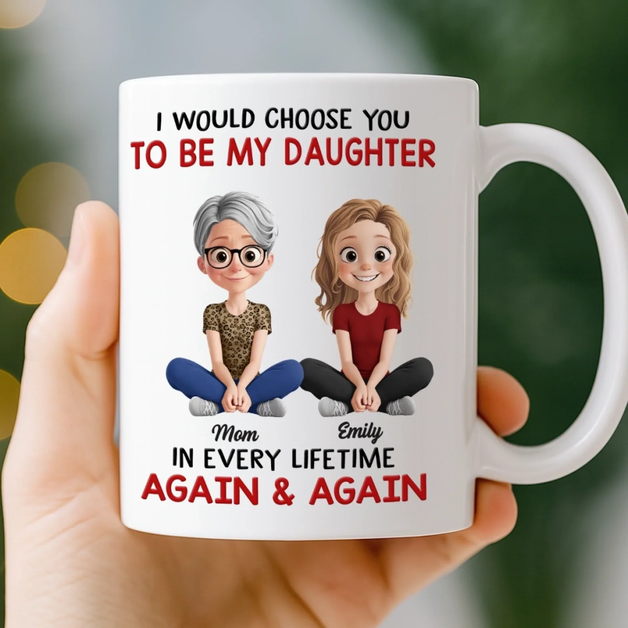Custom Mug - Personalized Birthday Gifts For Mom, Dad, Daughter - Forever My Little Girl - Image 3