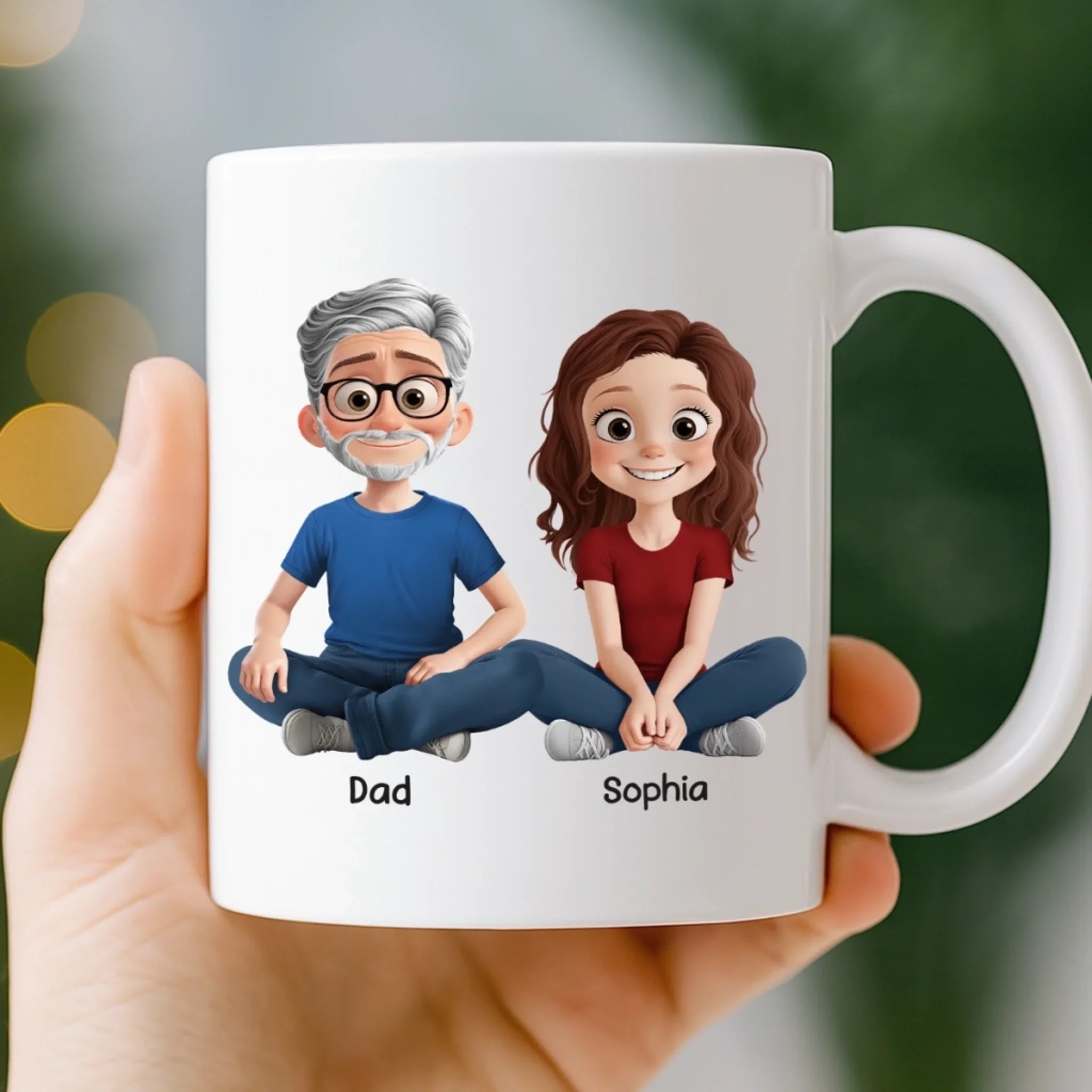 Custom Mug - Personalized Birthday Gifts For Mom, Dad, Daughter, Son - Handle With Love - Image 3