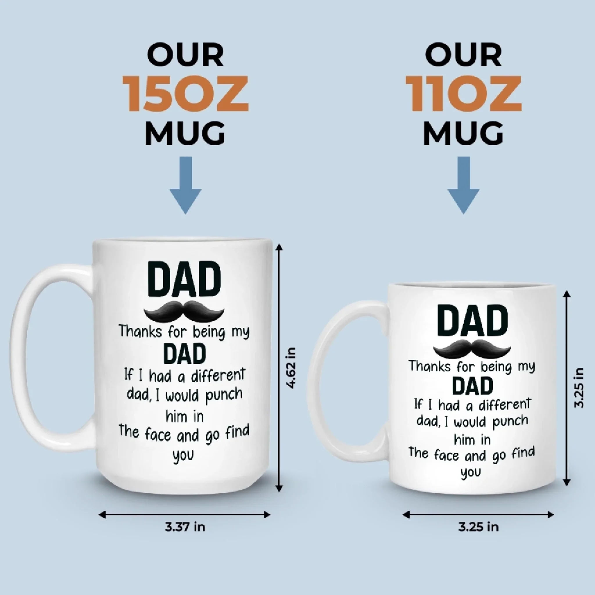 Custom Mug - Personalized Birthday Gifts For Mom, Dad, Daughter, Son - Handle With Love - Image 6