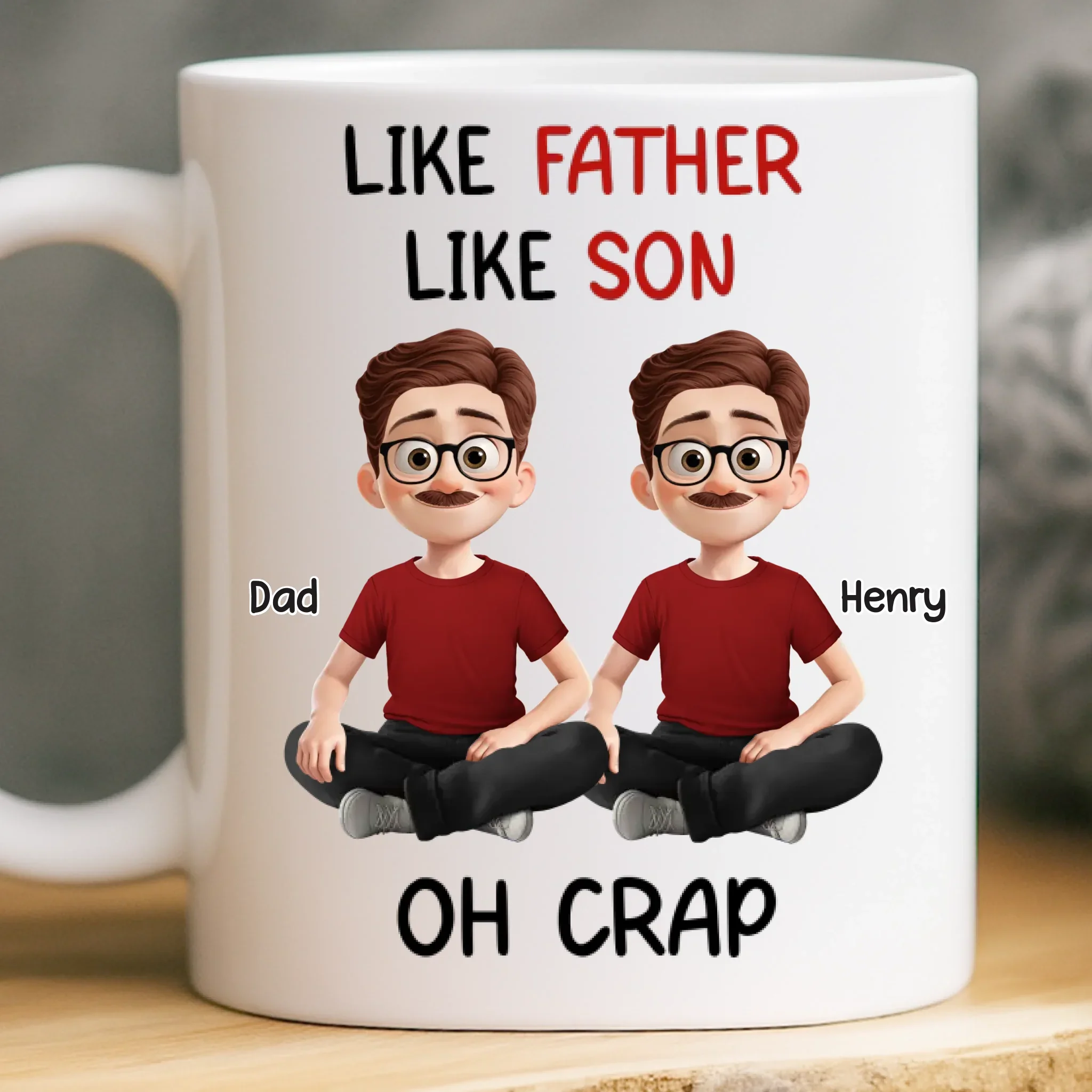 Custom Mug - Personalized Birthday Gifts For Mom, Dad, Daughter, Son - Love Holds Our Family Close - Image 2