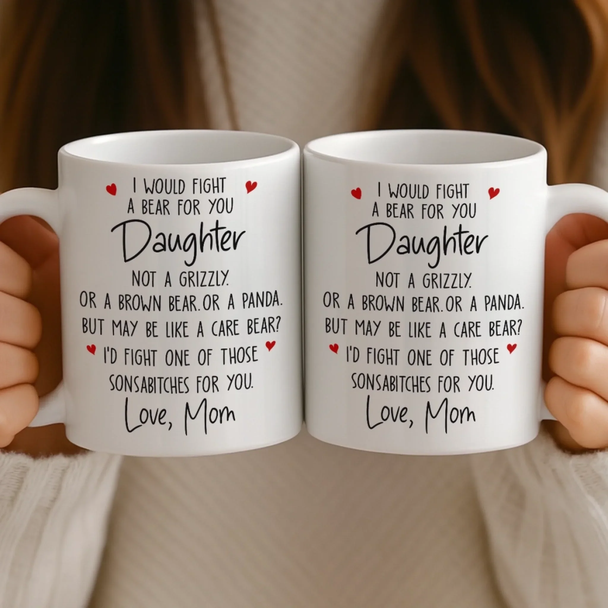 Custom Mug - Personalized Birthday Gifts For Mom, Dad, Son, Daughter - You Make Our World Sweeter - Image 4