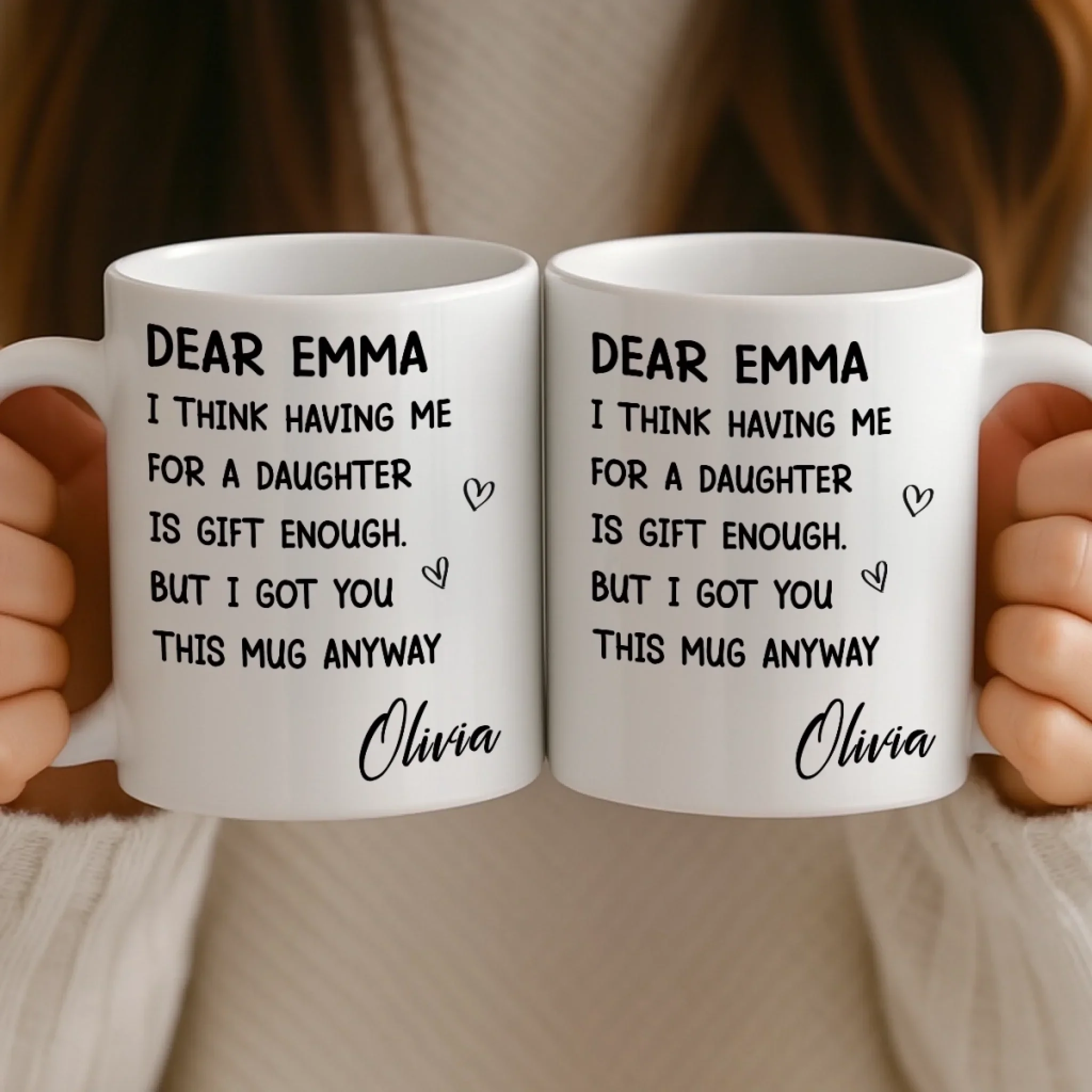 Custom Mug - Personalized Birthday Gifts For Mom, Dad - You Make My World Better - Image 4