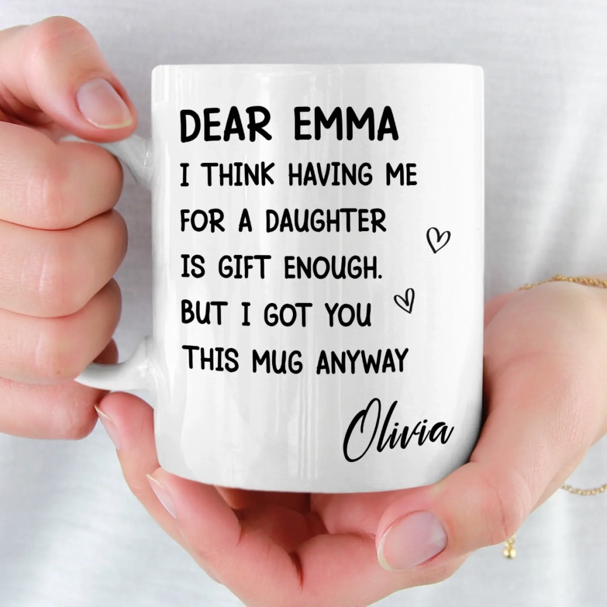 Custom Mug - Personalized Birthday Gifts For Mom, Dad - You Make My World Better - Image 5
