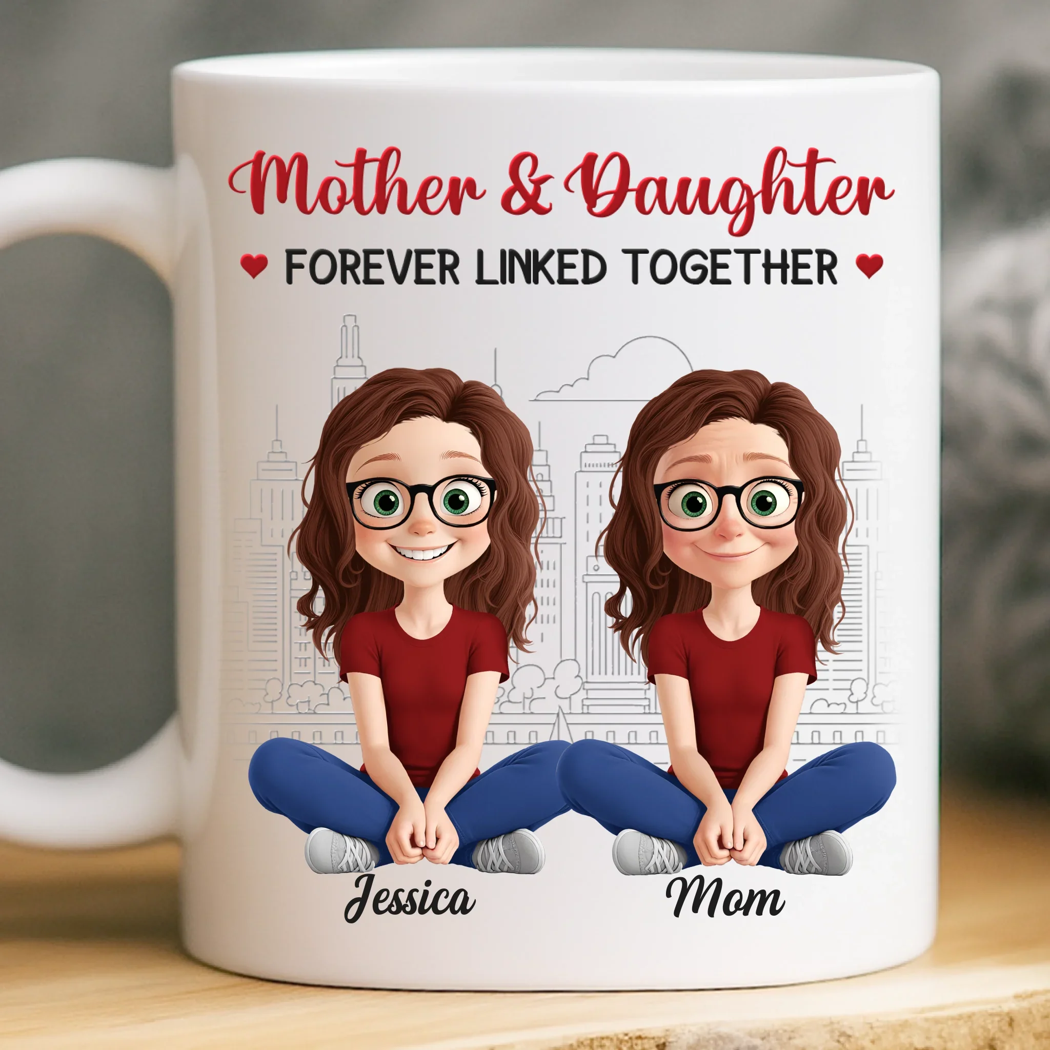 Custom Mug - Personalized Birthday Gifts For Mom, Daughter - A Mother And Daughter Forever - Image 2
