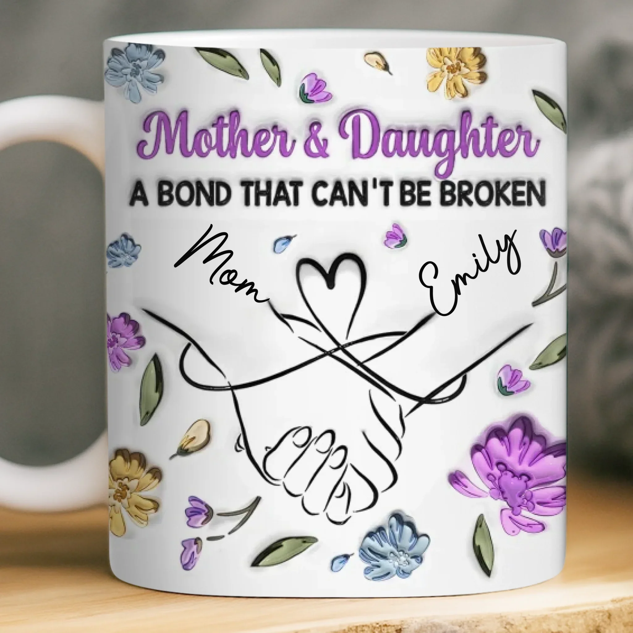 Custom Mug - Personalized Birthday Gifts For Mom, Daughter - Heart Full Of You - Image 2