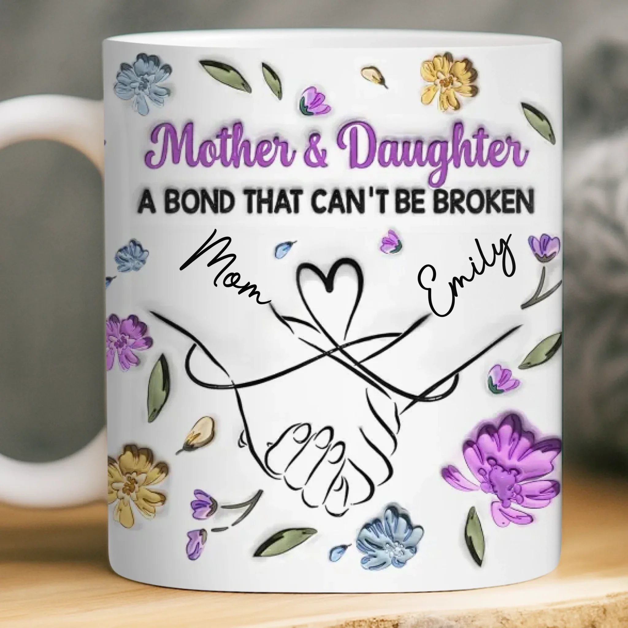 Custom Mug - Personalized Birthday Gifts For Mom, Daughter - Heart Full Of You - Image 3