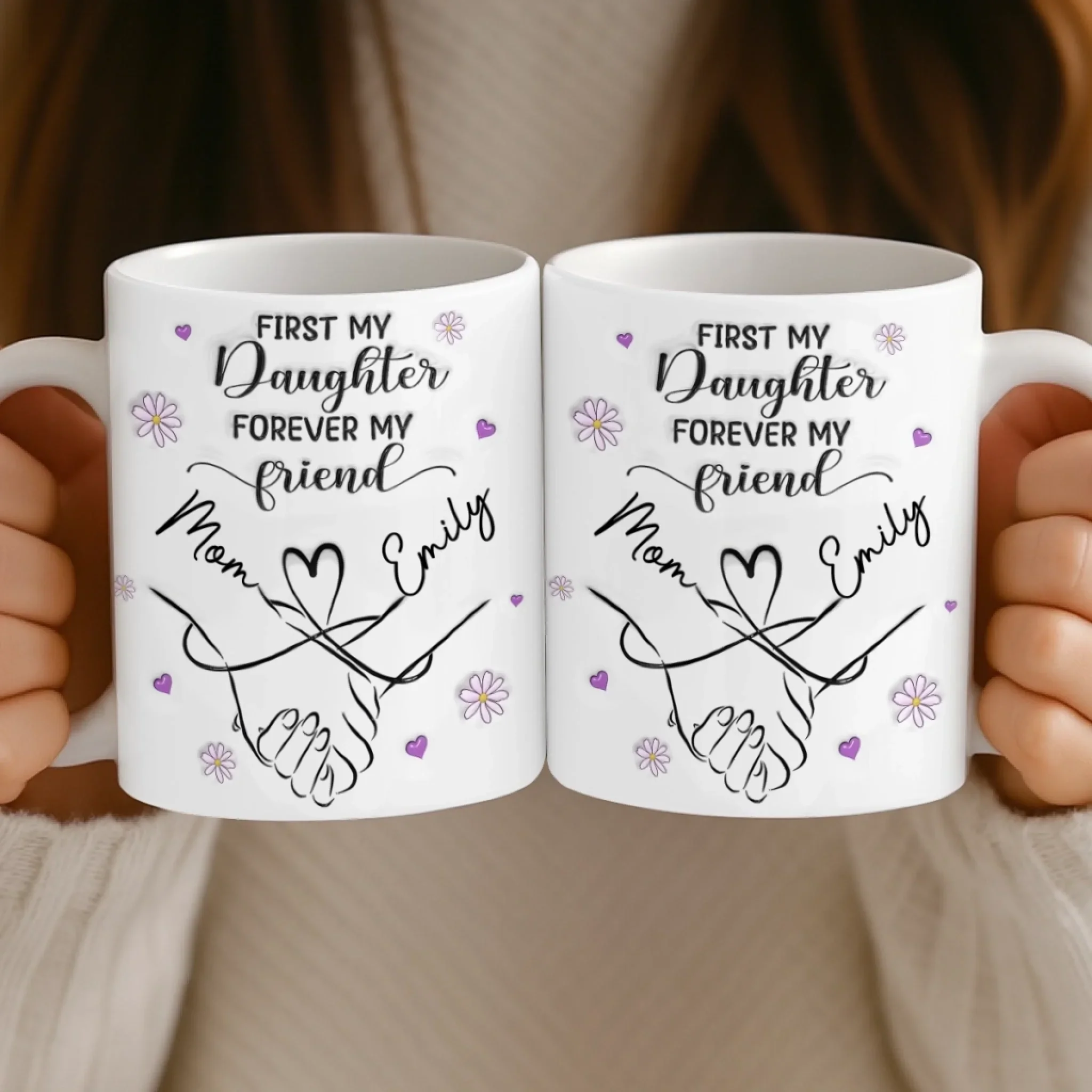Custom Mug - Personalized Birthday Gifts For Mom, Daughter - You Are My Safe Place - Image 5