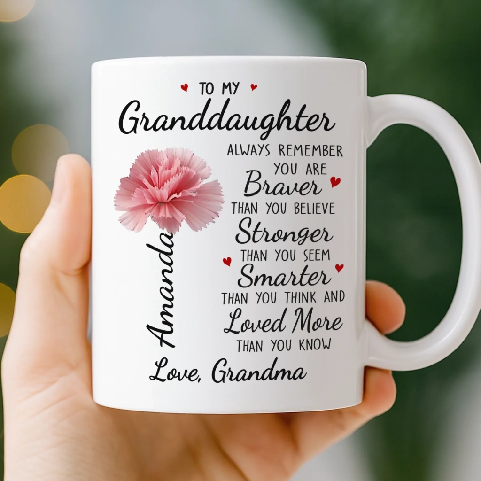 Custom Mug - Personalized Birthday Gifts For Mom, Grandma - Becoming Me Took Real Strength - Image 3