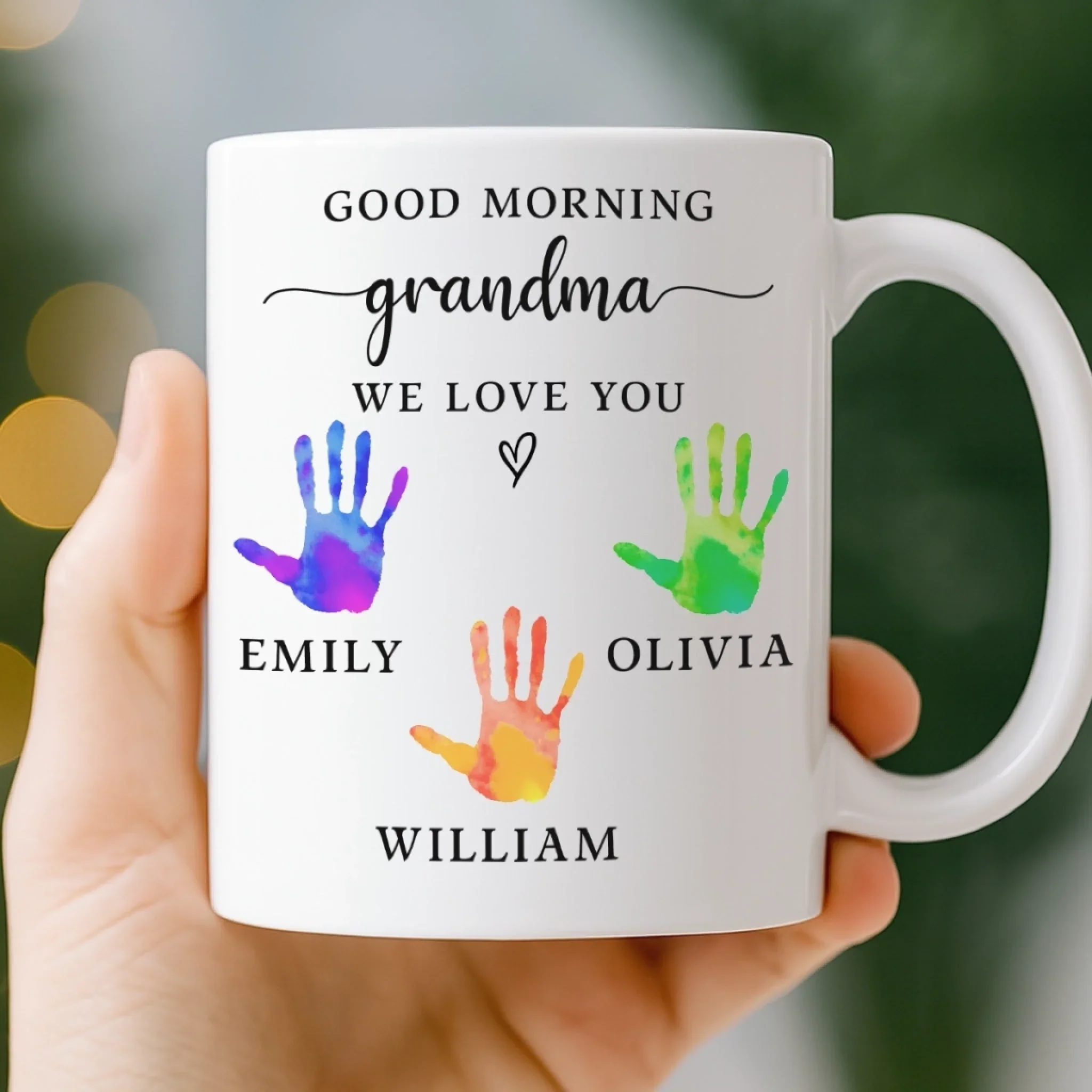 Custom Mug - Personalized Birthday Gifts For Mom, Grandma - Forever Grateful For You - Image 3