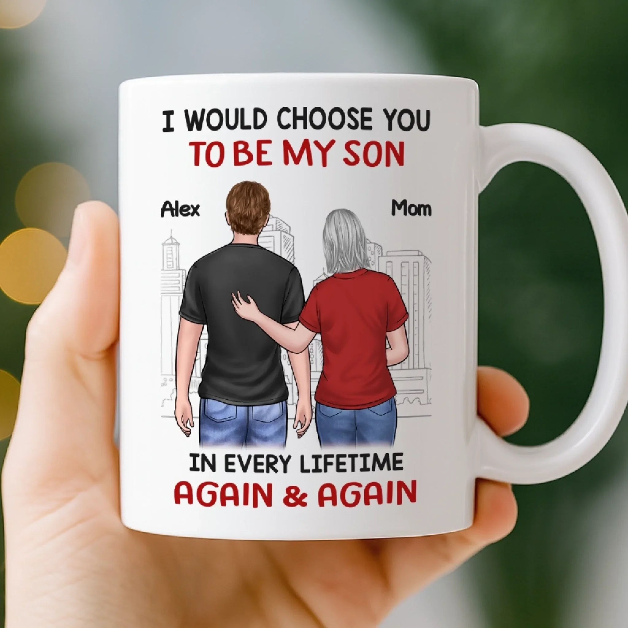 Custom Mug - Personalized Birthday Gifts For Mom, Son - You’ll Always Be My Boy - Image 3