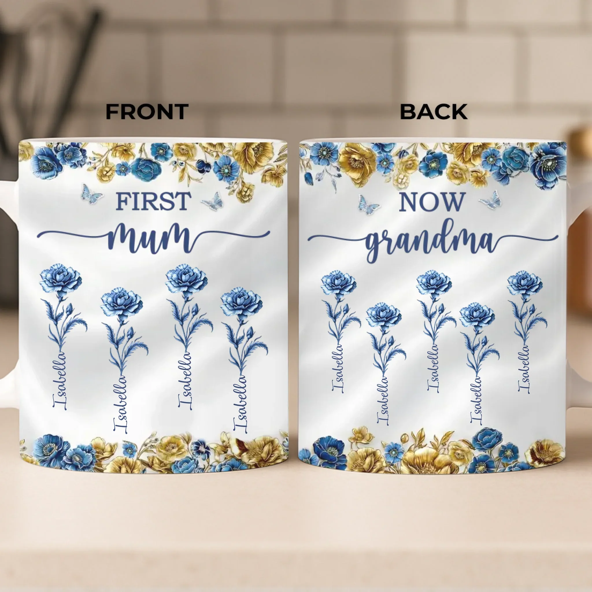 Custom Mug - Personalized Birthday Gifts For Mum, Grandma - With All My Love - Image 2