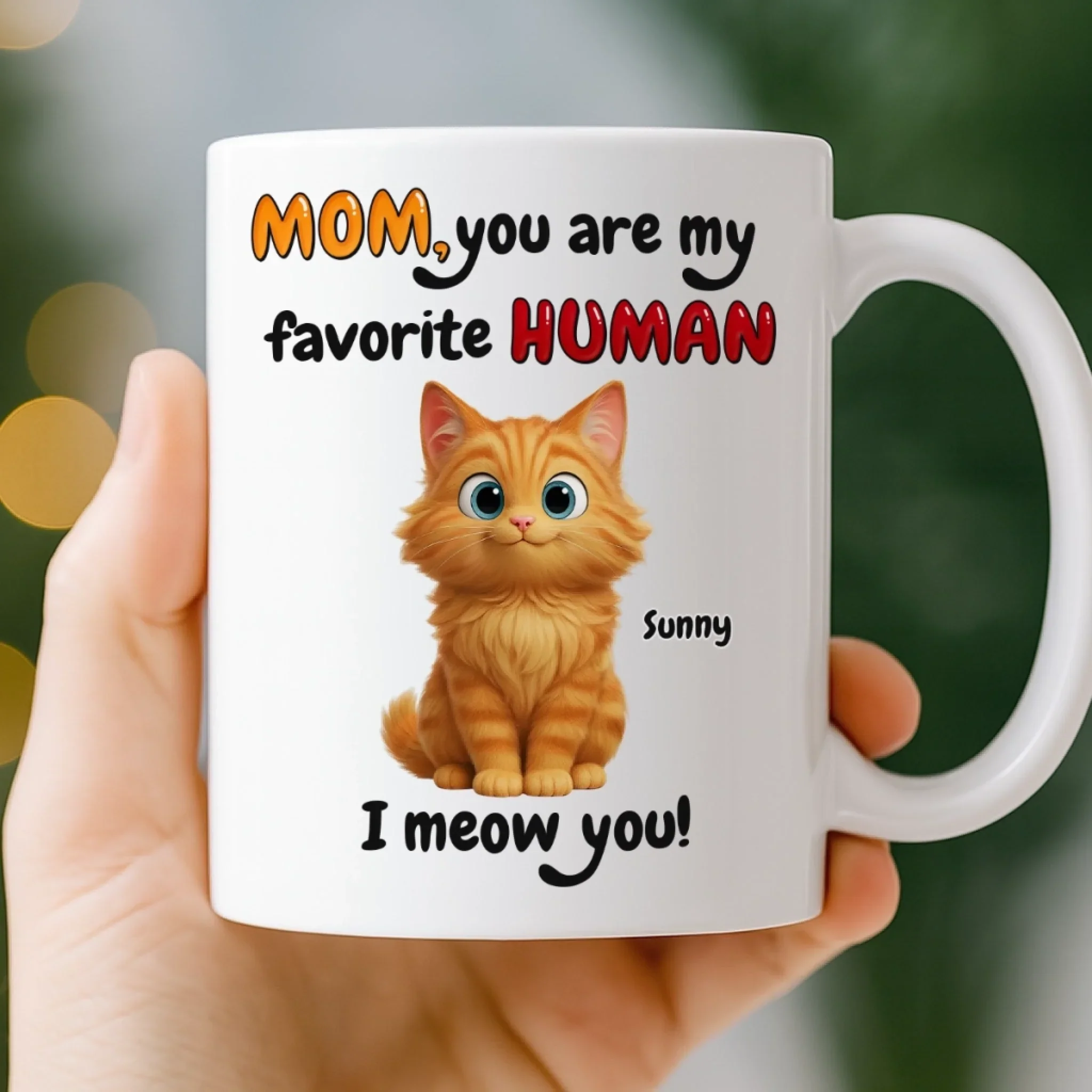 Custom Mug - Personalized Christmas Birthday Gifts For Cat Lovers, Cat Mom And Dad - Meow Mode On - Image 2
