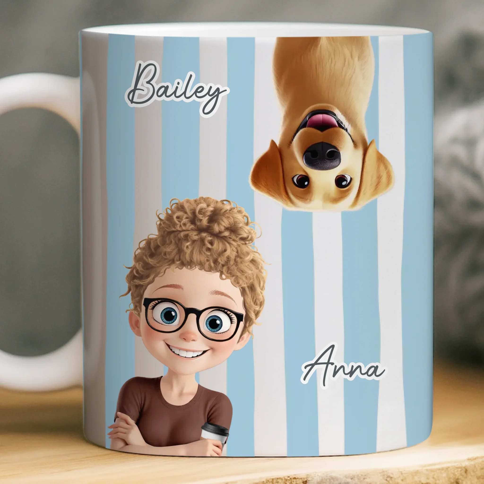 Custom Mug - Personalized Christmas Birthday Gifts For Dog Cat Lovers, Dog Dad And Mom, Cat Owners - Love And Fur Everywhere - Image 2