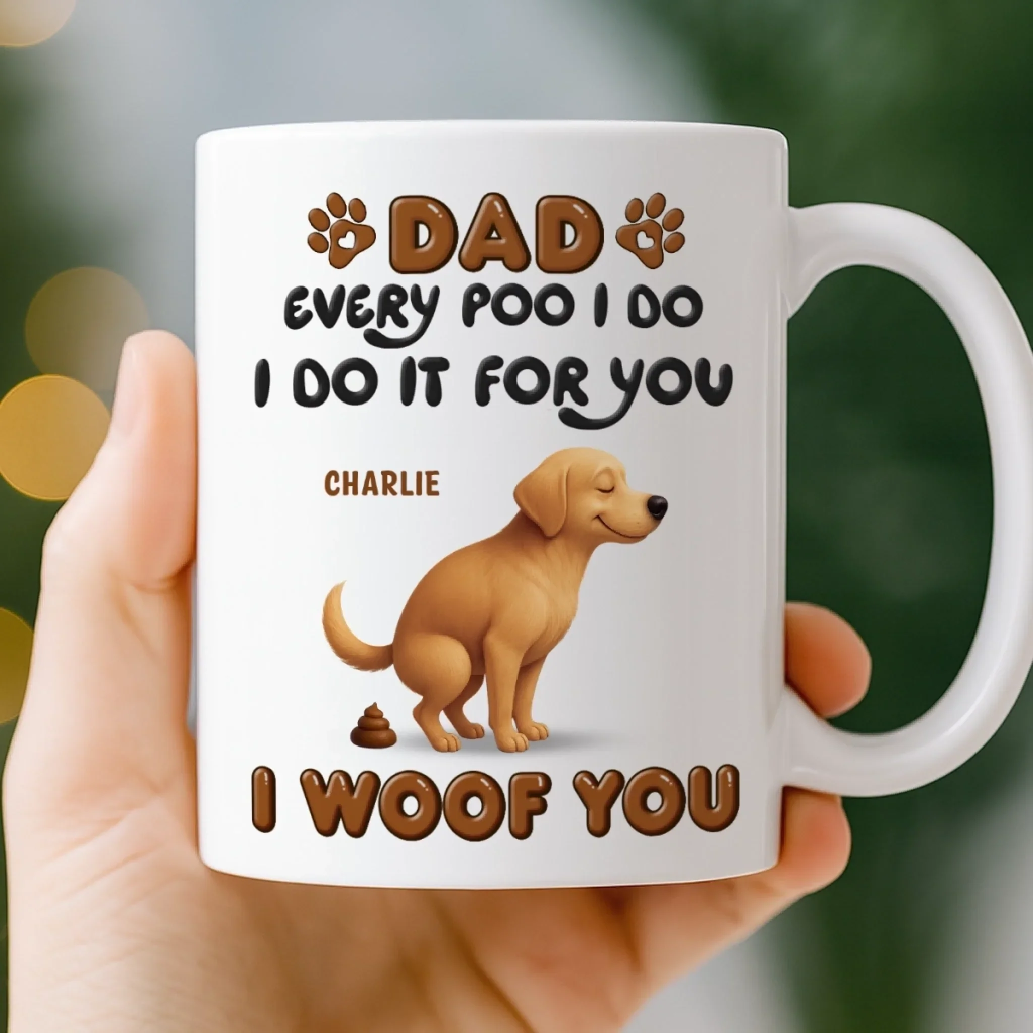 Custom Mug - Personalized Christmas Birthday Gifts For Dog Lovers, Dog Dad And Mom - Queen Of Snacks, Cleaner Of Accidents - Image 3