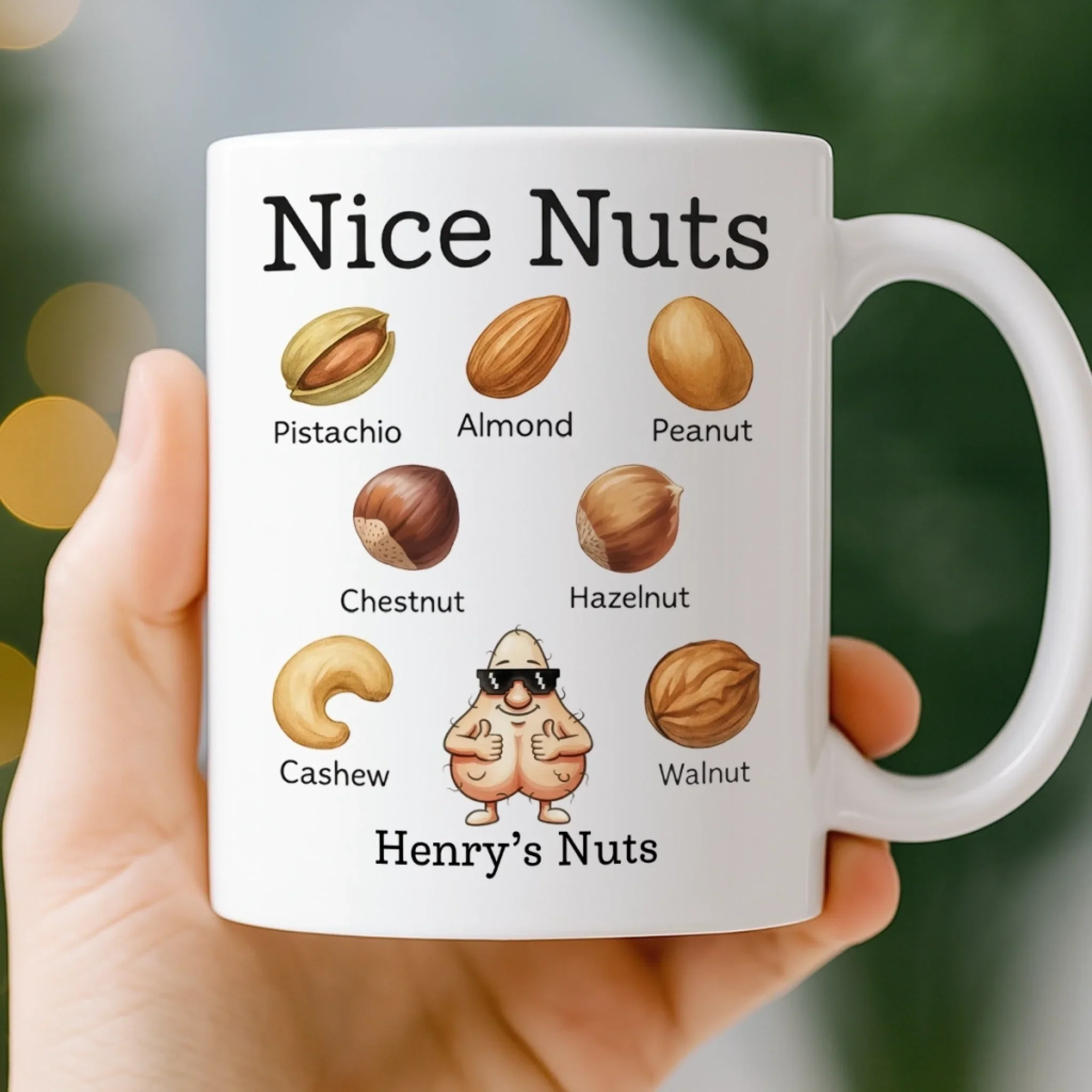 Custom Mug - Personalized Christmas Birthday Gifts For Husband, Coworkers, Friends - A Classy Nut Collection - Image 3