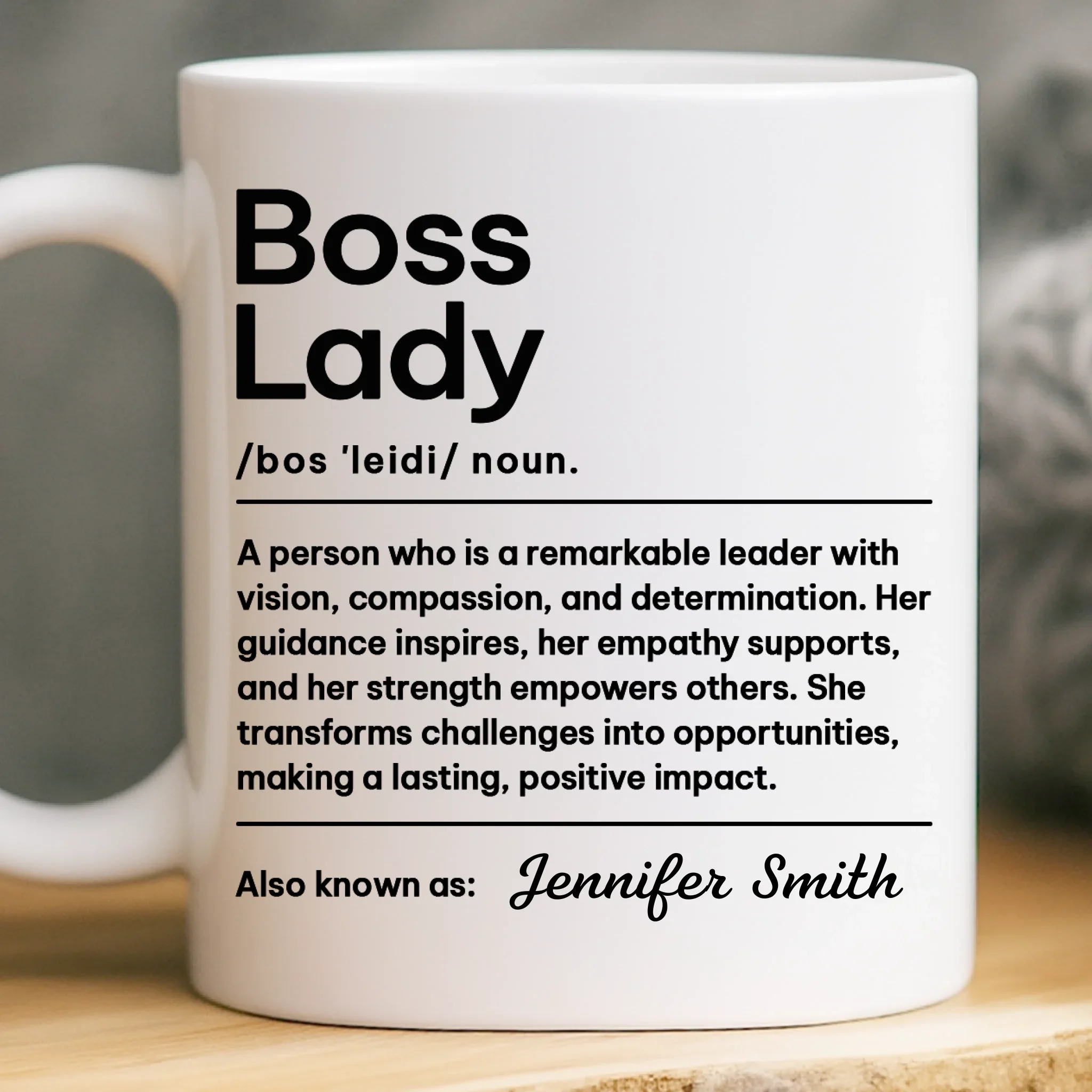 Custom Mug - Personalized Christmas Retirement Gifts For Best Friends, Family, Coworker, Work Bestie - Boss Moves Only - Image 2