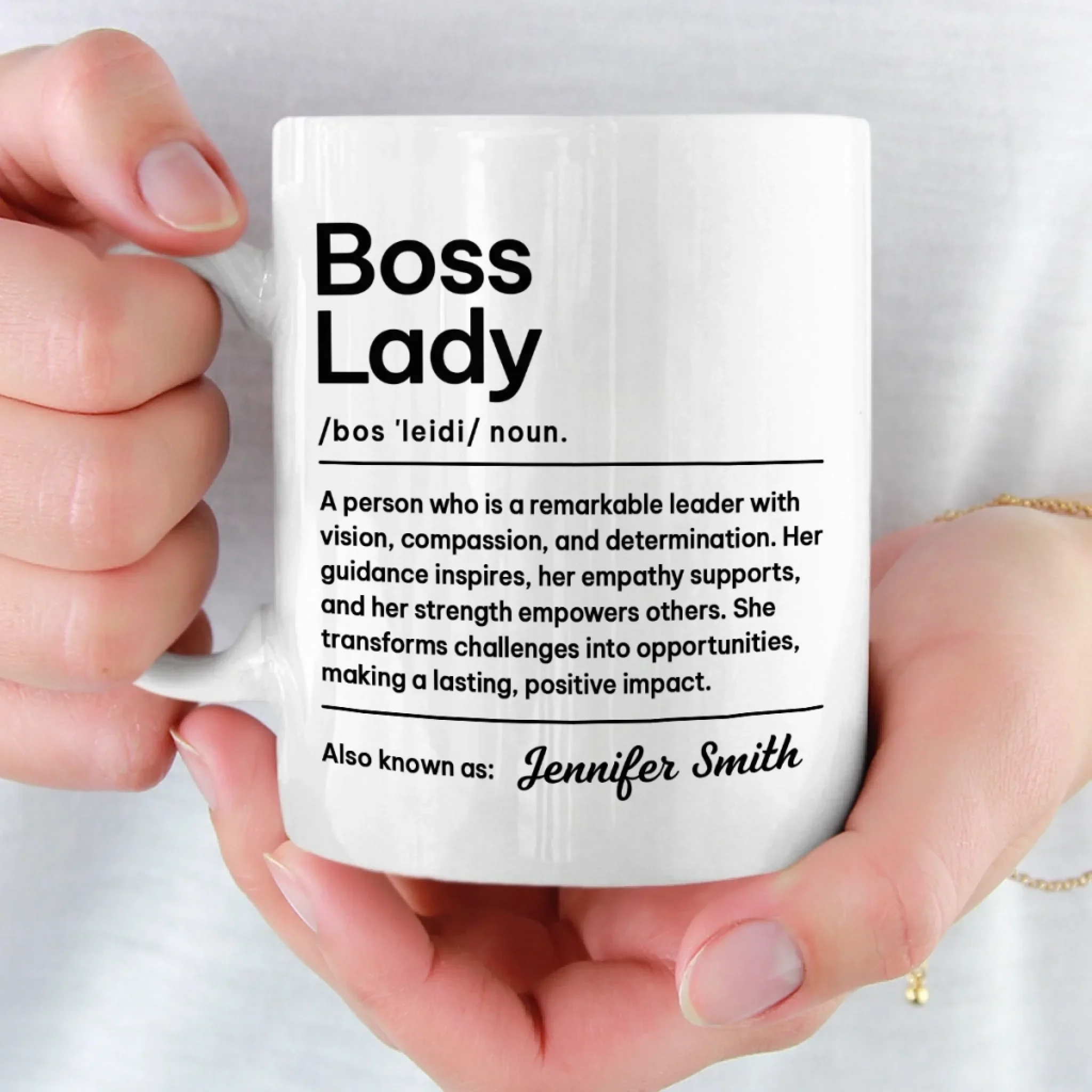 Custom Mug - Personalized Christmas Retirement Gifts For Best Friends, Family, Coworker, Work Bestie - Boss Moves Only - Image 5