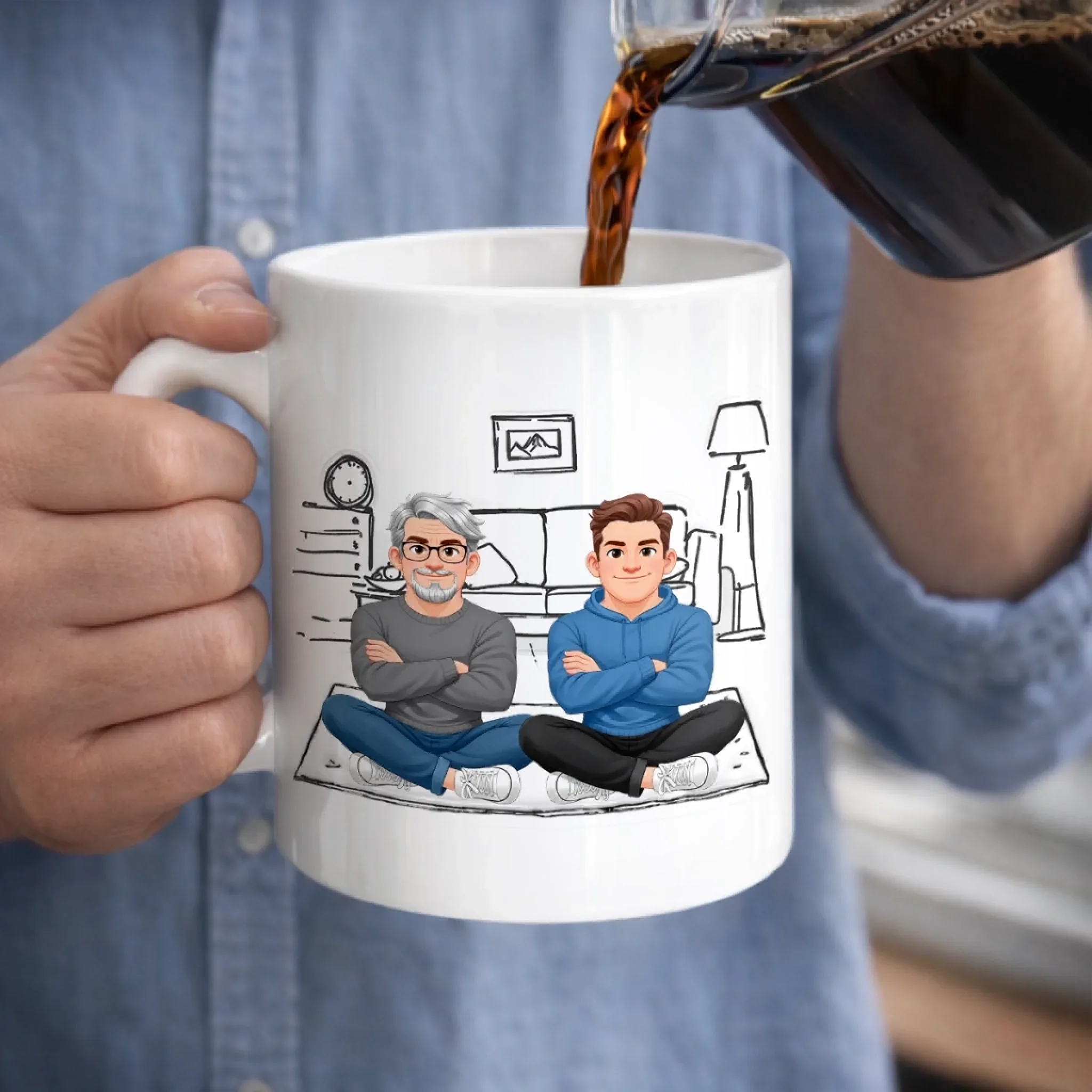 Custom Mug - Personalized Father's Day Birthday Gifts For Son - My Son My Legacy - Image 3
