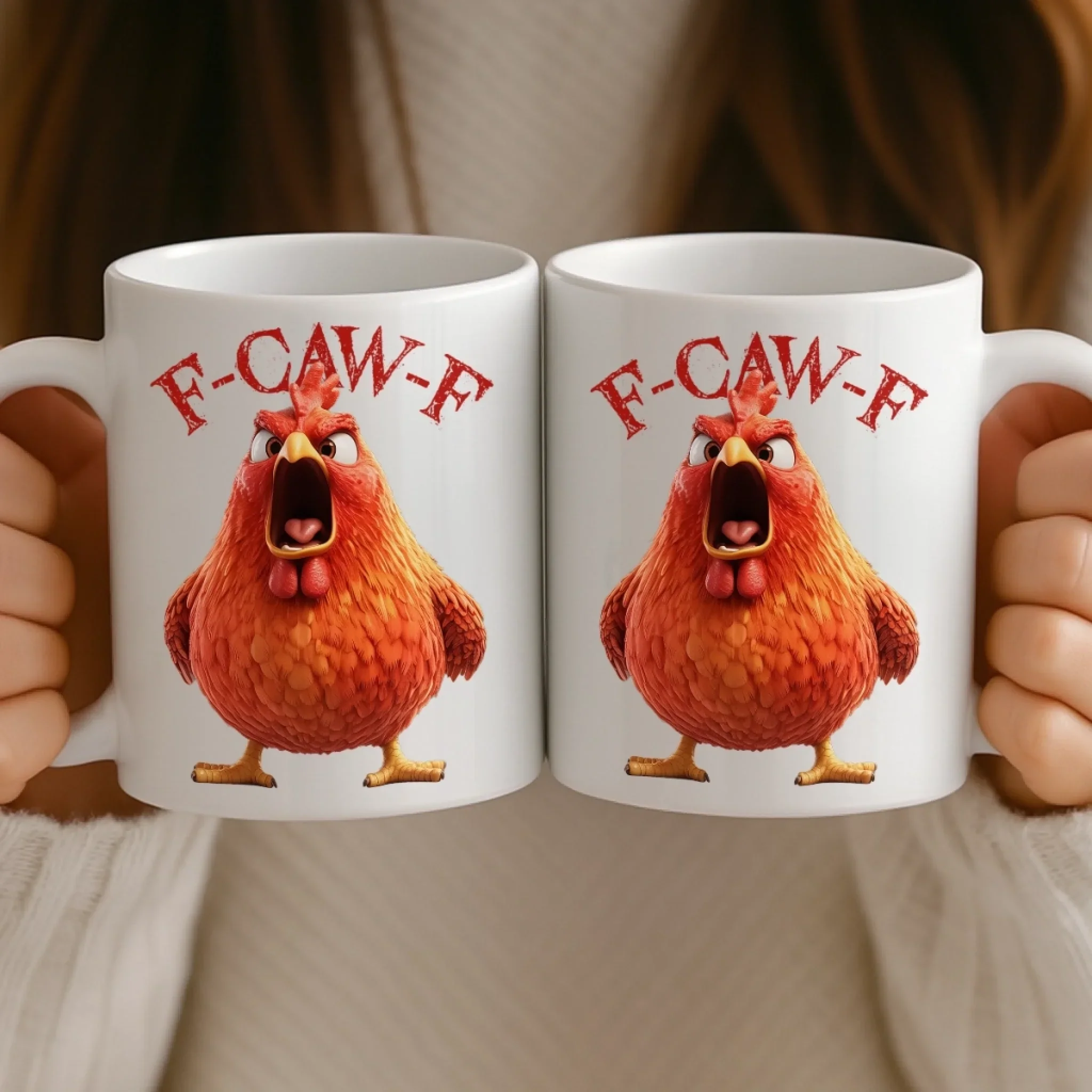 Custom Mug - Personalized Funny Gifts For Best Friends, Family, Coworker, Work Bestie - My Resting Squawk Face - Image 4