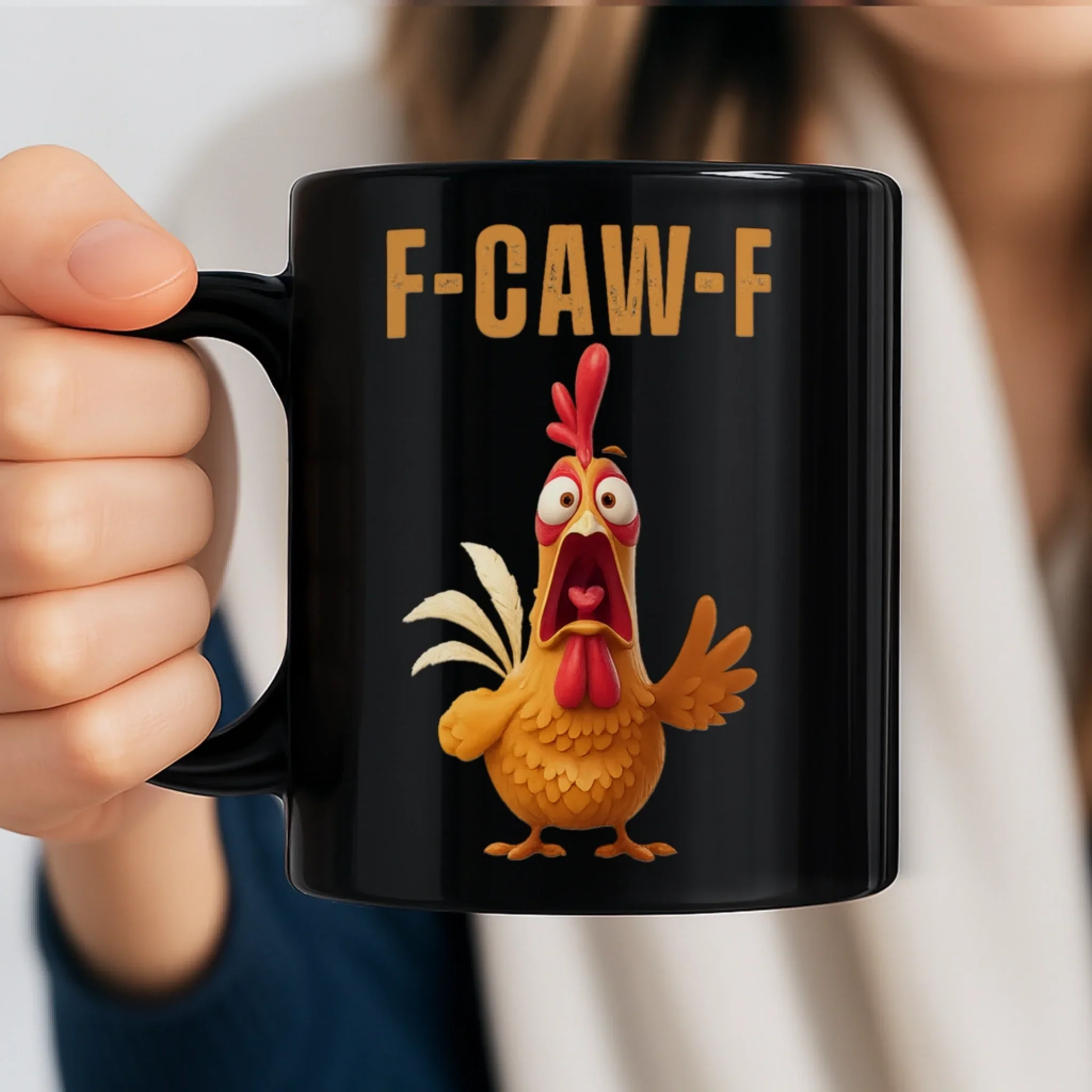 Custom Mug - Personalized Funny Gifts For Best Friends, Family, Coworker, Work Bestie - My Resting Squawk Face - Image 9
