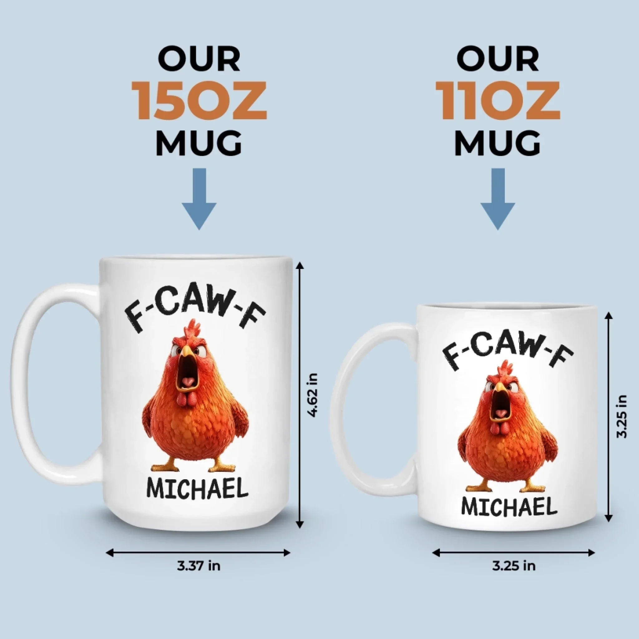 Custom Mug - Personalized Funny Gifts For Best Friends, Family, Coworker, Work Bestie - Professional Overreactor - Image 6