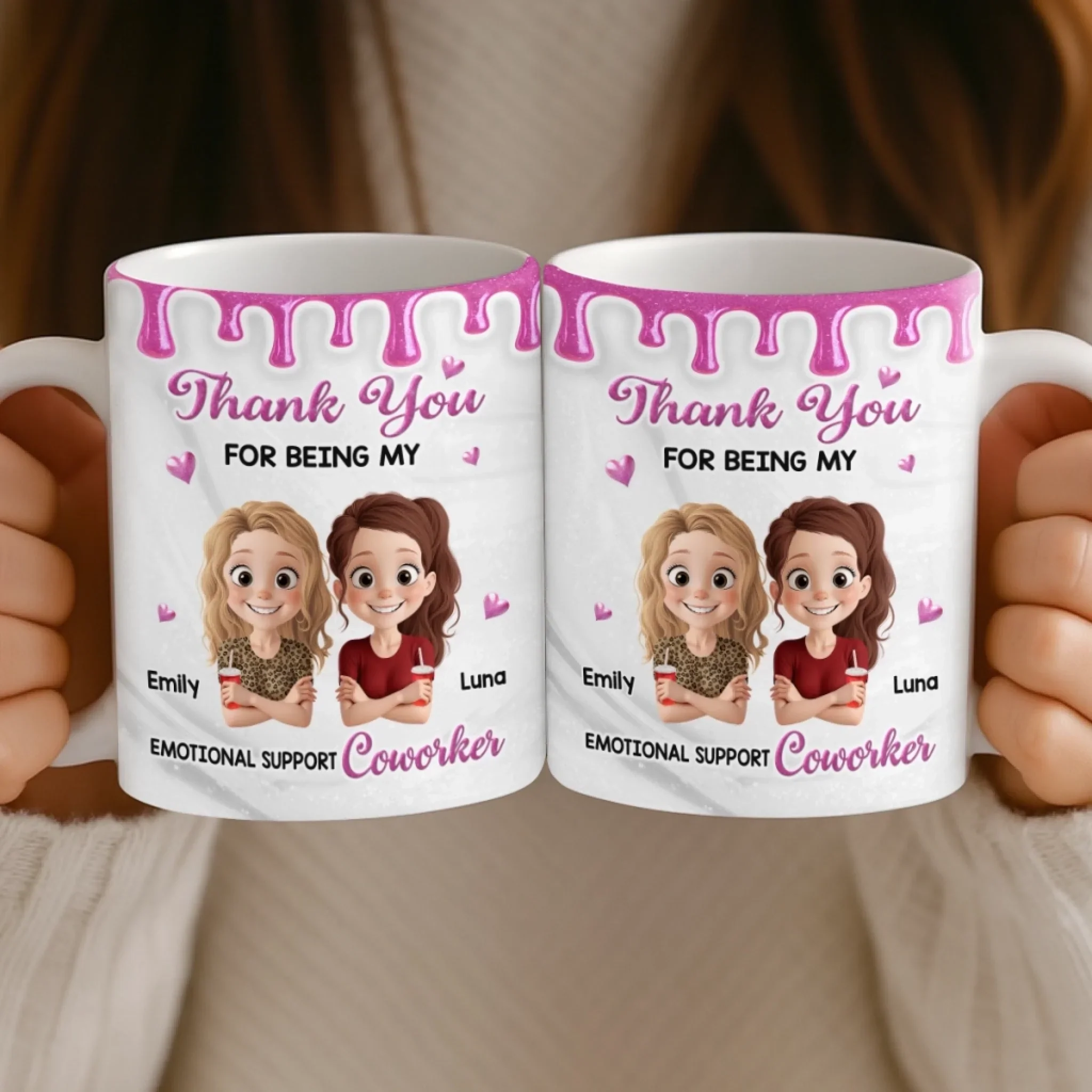 Custom Mug - Personalized Funny Gifts For Coworker, Work Bestie - Fueled By Meetings - Image 5