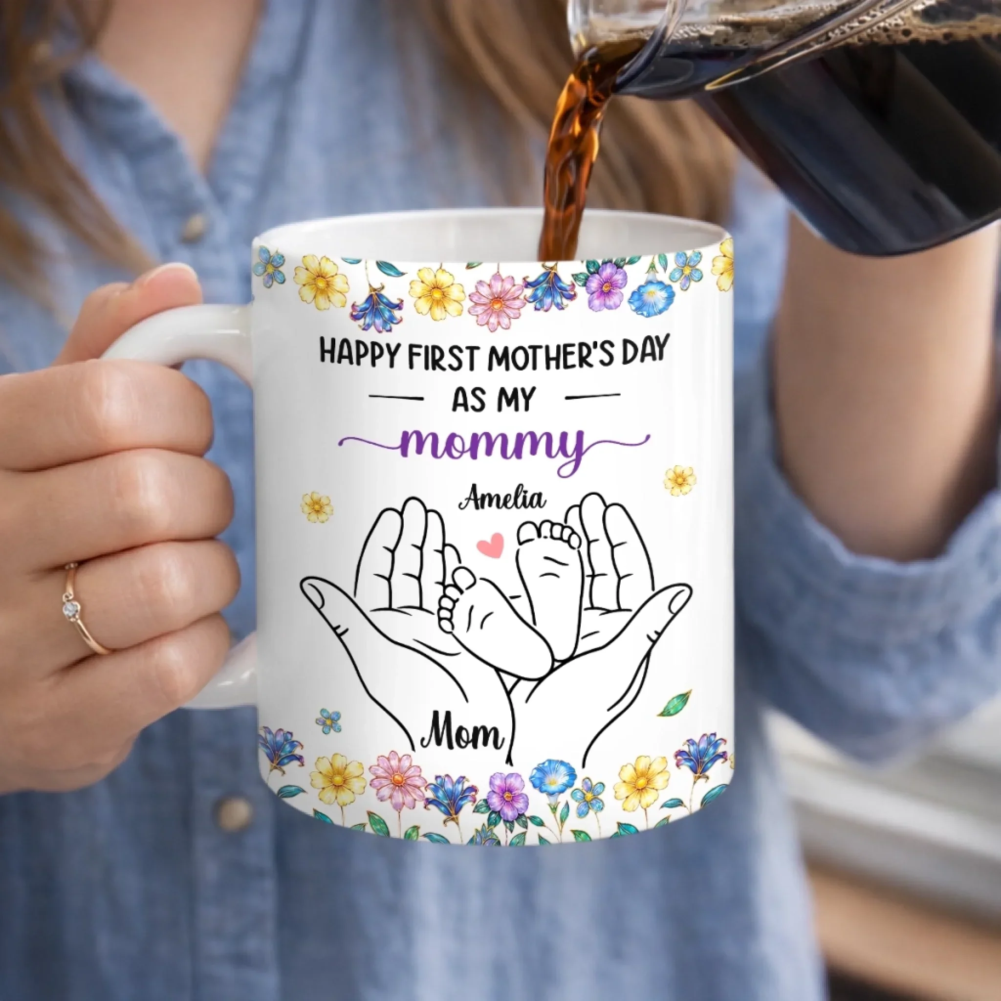 Custom Mug - Personalized Mother's Day, Baby Shower, Gender Reveal Gifts For New Moms, Wife, Daughter - First Mother’s Day, Forever Special - Image 2