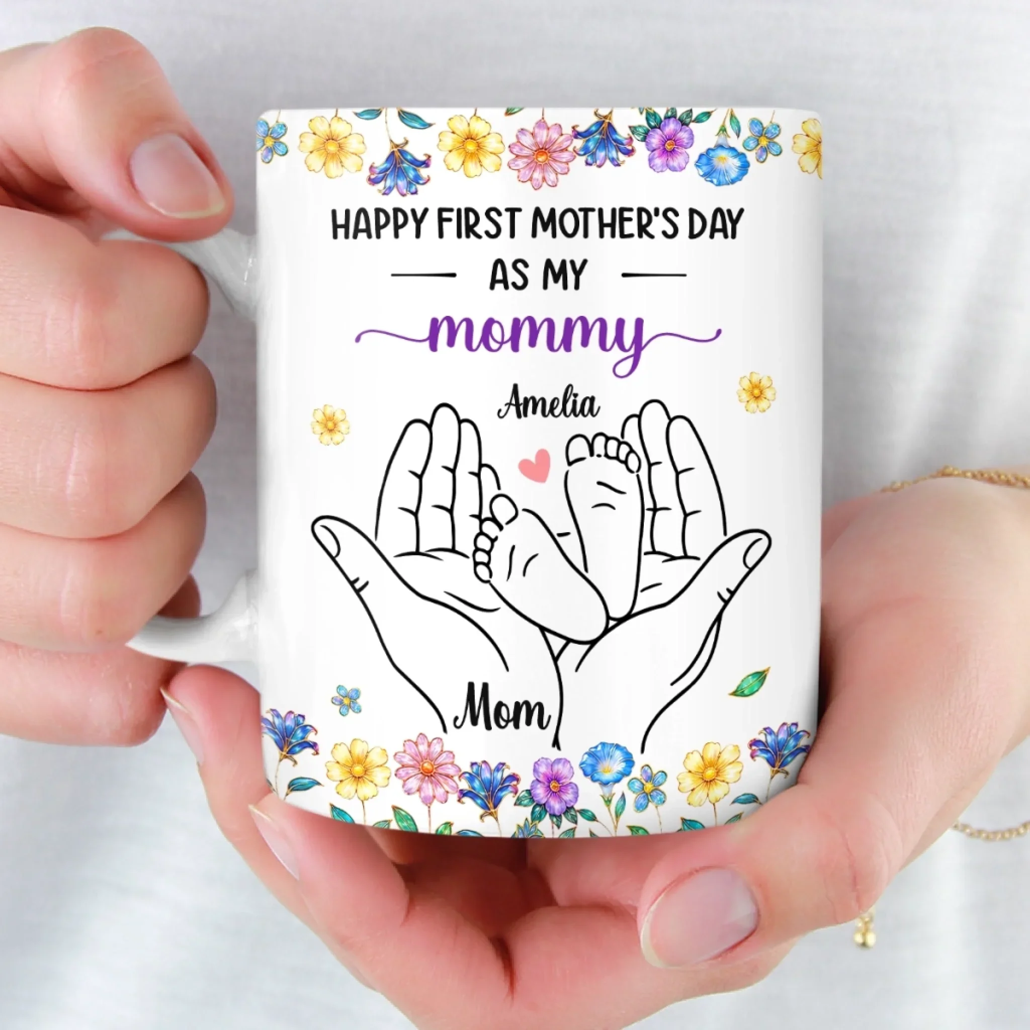 Custom Mug - Personalized Mother's Day, Baby Shower, Gender Reveal Gifts For New Moms, Wife, Daughter - First Mother’s Day, Forever Special - Image 4