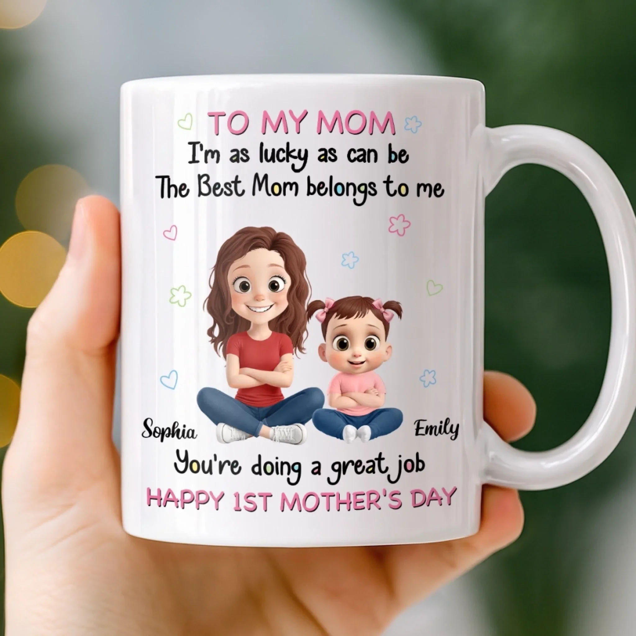 Custom Mug - Personalized Mother's Day, Baby Shower, Gender Reveal Gifts For New Moms, Wife, Daughter - She’s Already The Best Mom - Image 2