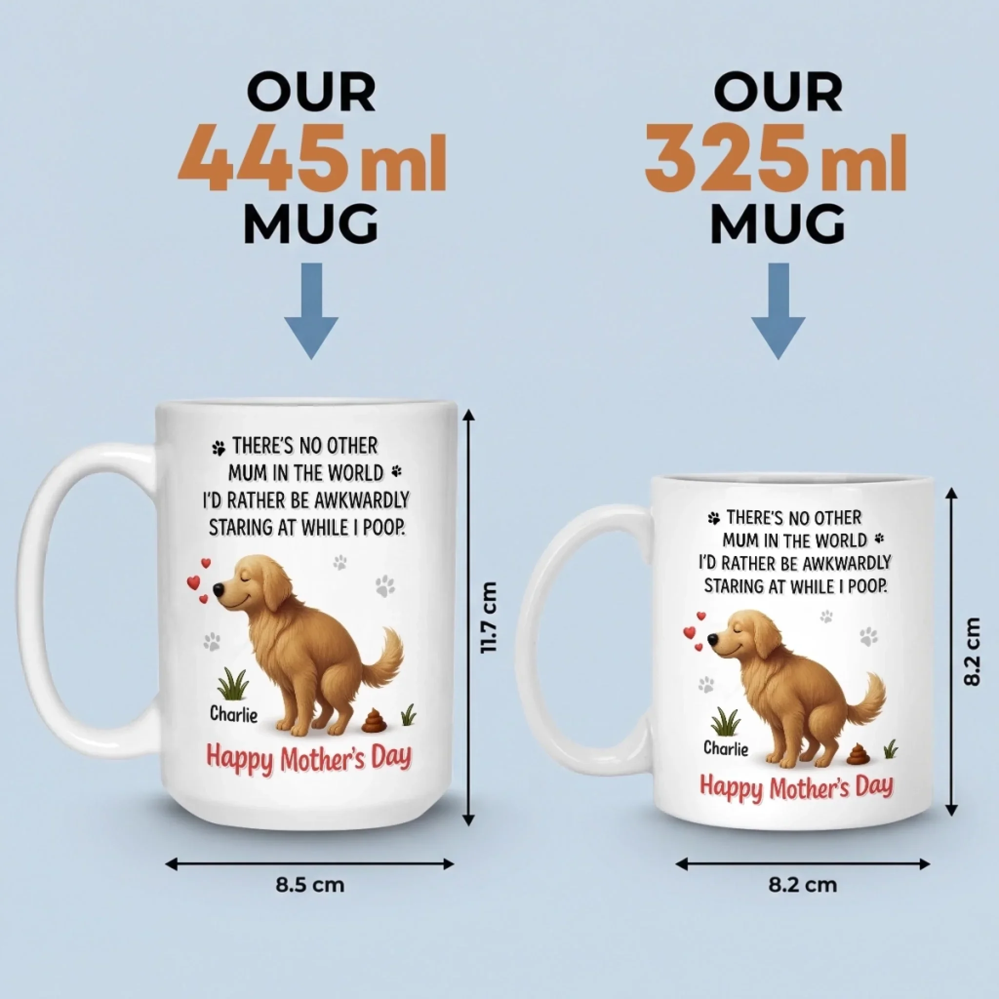 Custom Mug - Personalized Mother's Day Birthday Gifts For Dog Lovers, Dog Dad And Mum - Dog Mums Don’t Poop Alone - Image 6