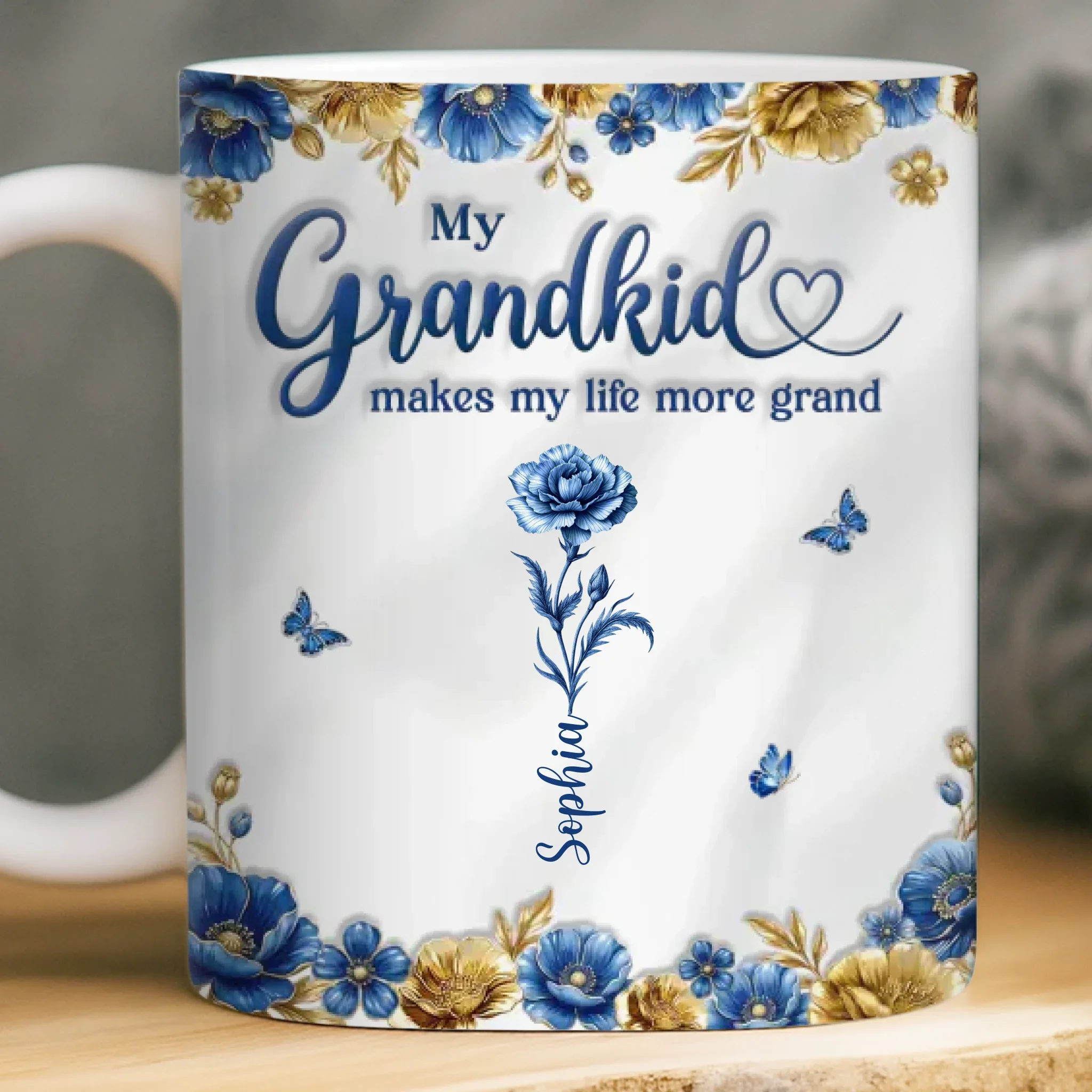 Custom Mug - Personalized Mother's Day Gifts For Mom, Grandma - A Lifetime Of Blooming Love - Image 2