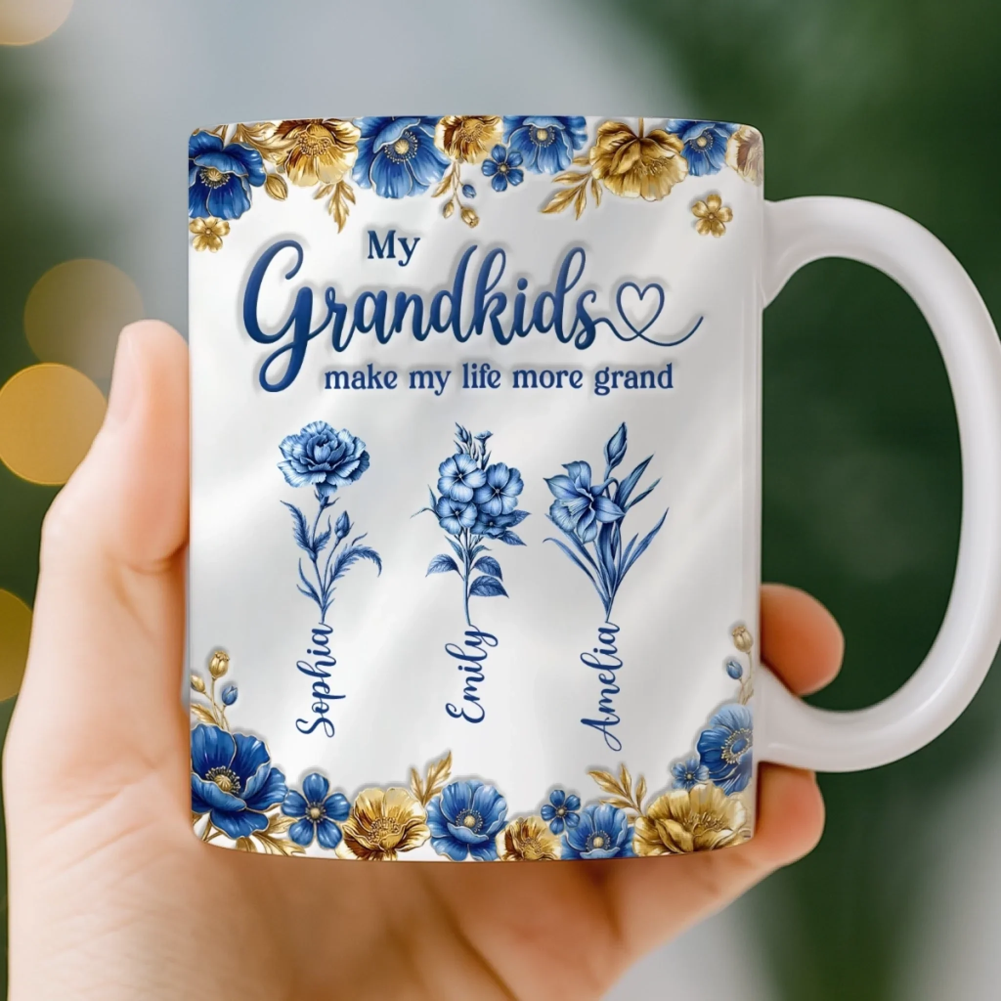 Custom Mug - Personalized Mother's Day Gifts For Mom, Grandma - A Lifetime Of Blooming Love - Image 4