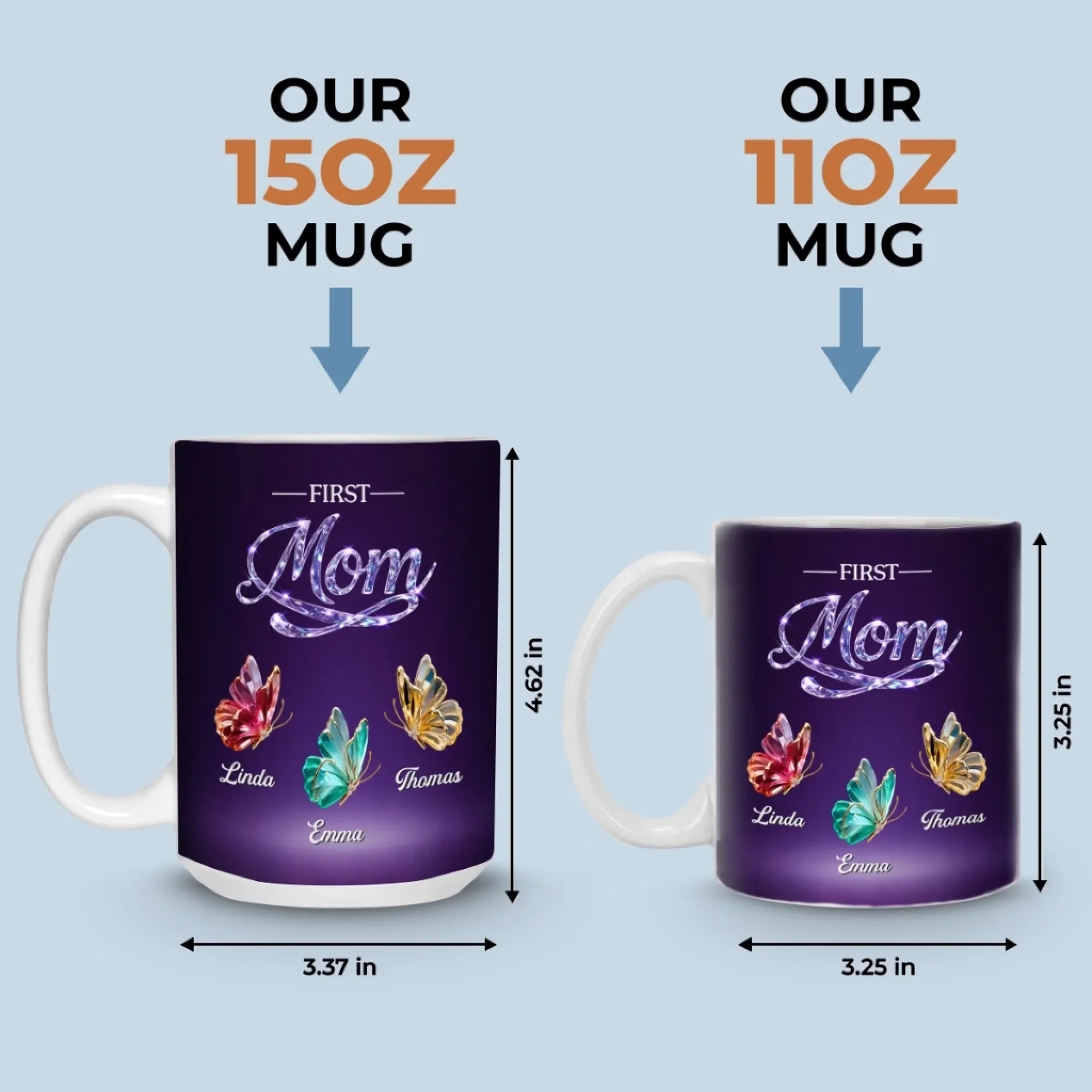 Custom Mug - Personalized Mother's Day Gifts For Mom, Grandma - Mom And Grandma Forever - Image 8