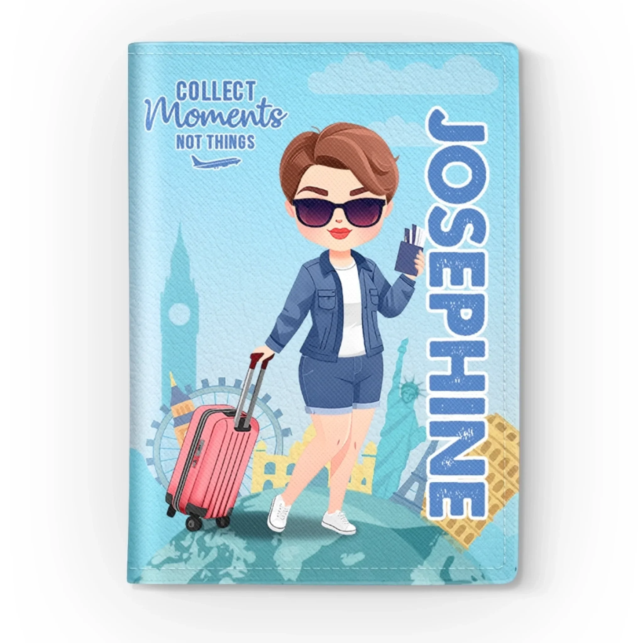 Custom Passport Cover, Passport Holder - Personalized Summer Vacation And Travel Gifts For Women, Men - Adventure Fills The Soul - Image 3