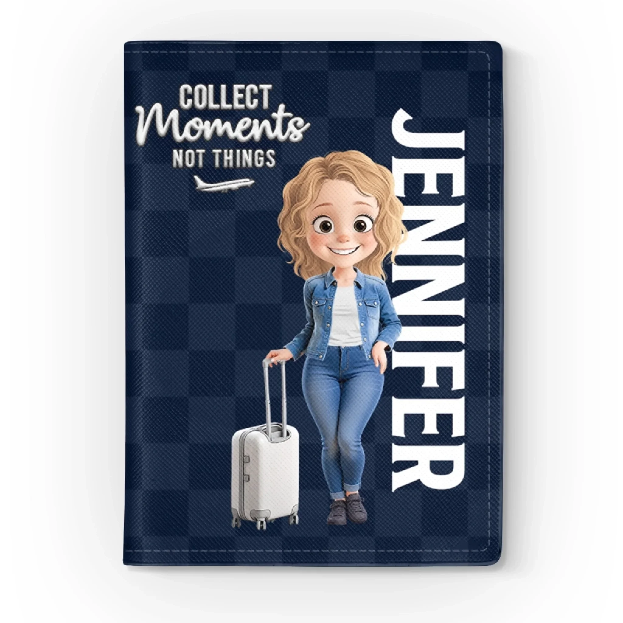 Custom Passport Cover, Passport Holder - Personalized Summer Vacation And Travel Gifts For Women, Men - Passport Ready, World Steady - Image 3
