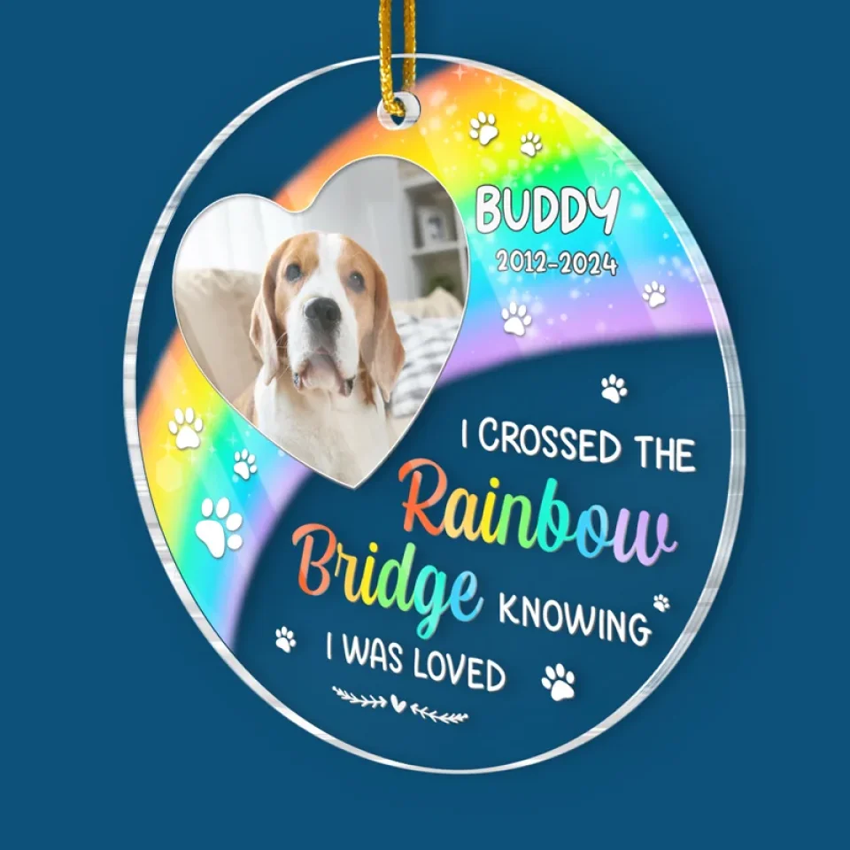 Custom Photo A Beautiful Soul Remembered - Memorial Personalized Custom Ornament - Acrylic Custom Shaped - Sympathy Gift For Pet Owners, Pet Lovers - Image 3