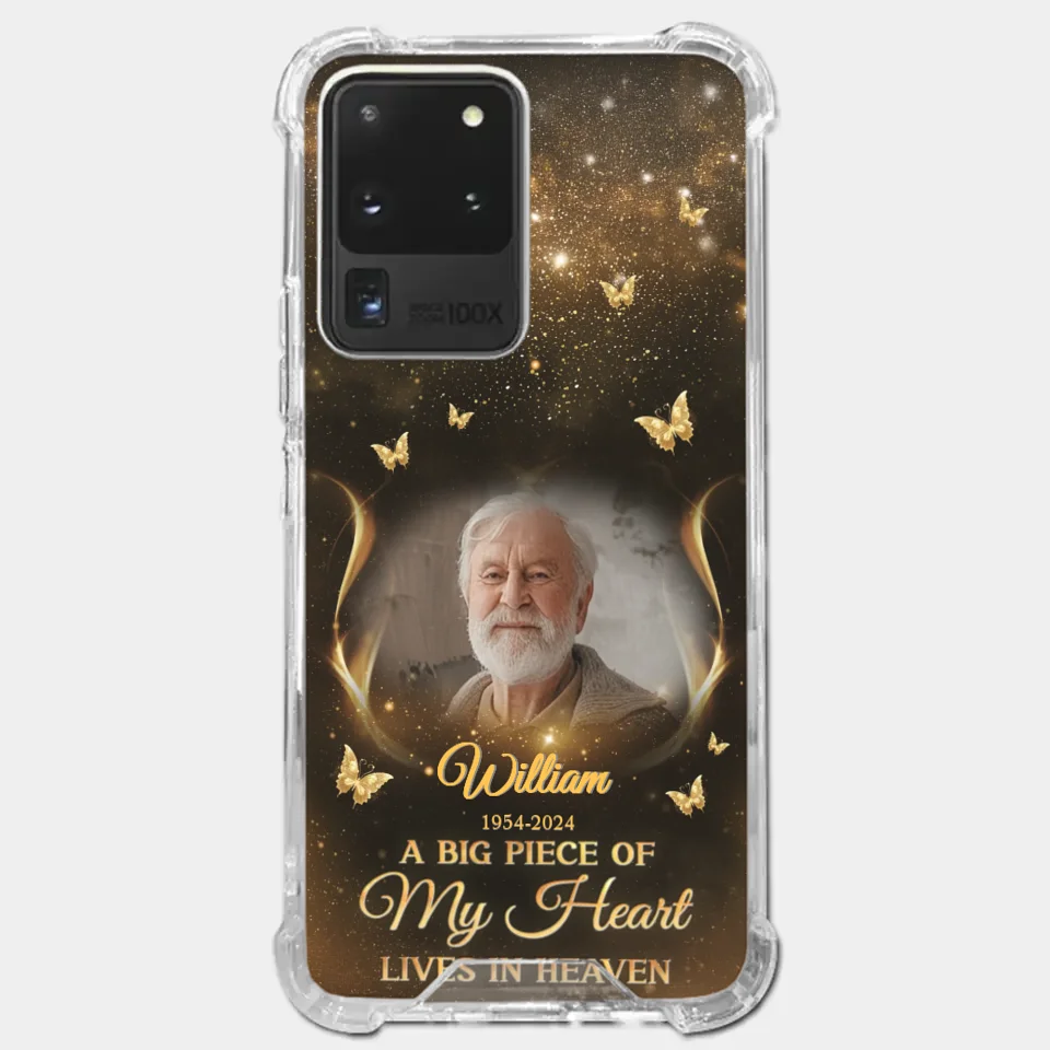 Custom Photo A Big Piece Of My Heart - Memorial Personalized Custom Clear Phone Case - Sympathy Gift For Family Members - Image 38