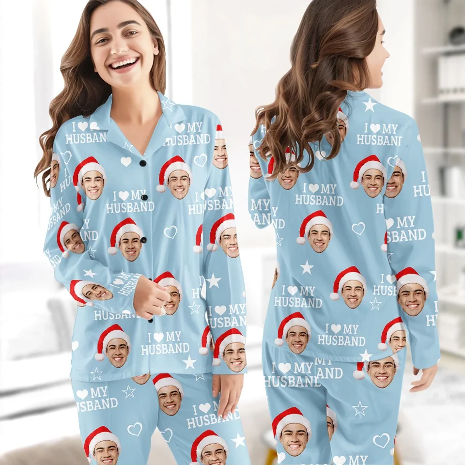 Custom Photo A Gift That Brings Joy And Warmth To Your Relationship - Couple Personalized Custom Pajamas - Christmas Gift For Husband Wife, Anniversary - Image 3