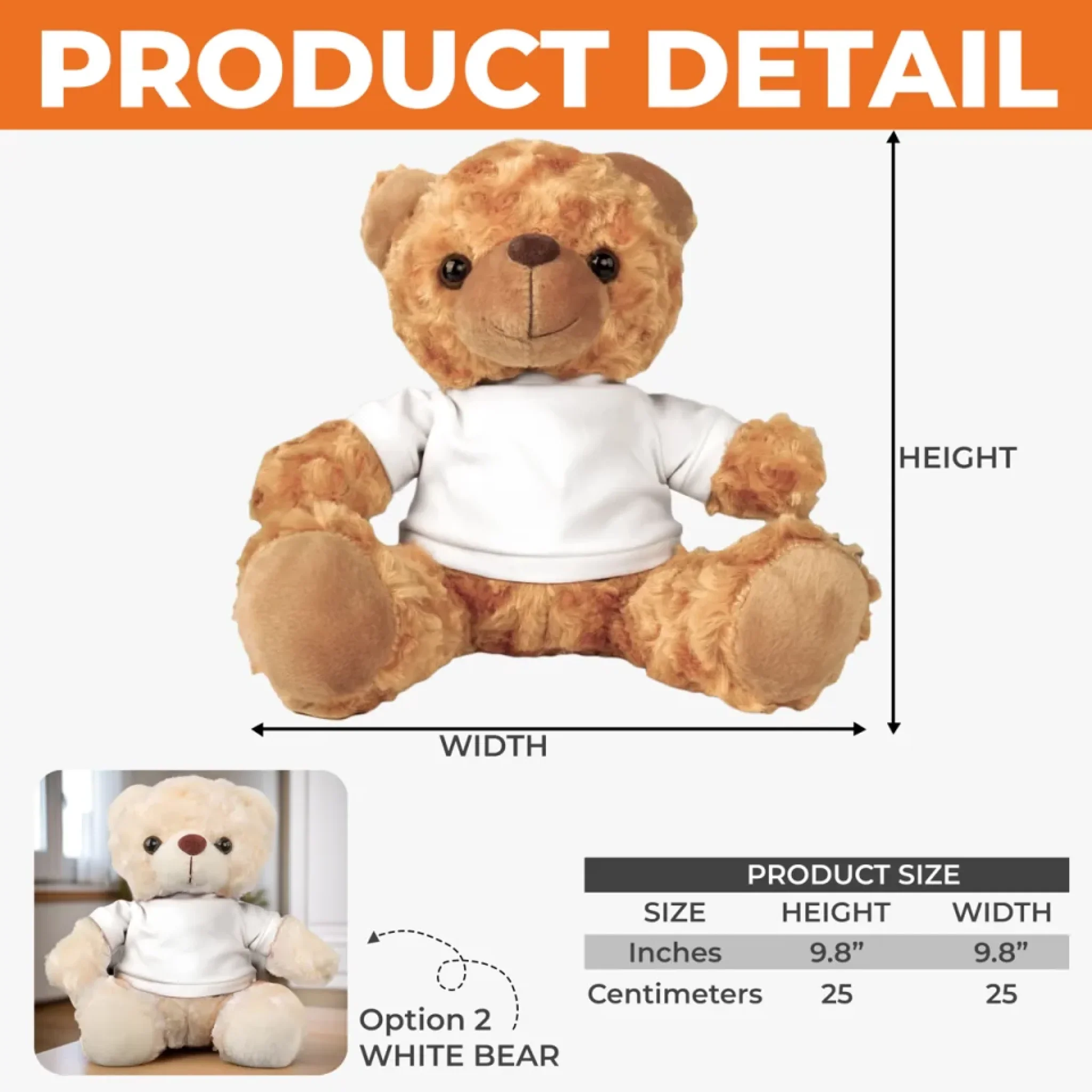 Custom Photo A Hug From Heaven - Memorial Personalized Custom Teddy Bear Plush - Sympathy Gift For Family Members - Image 7