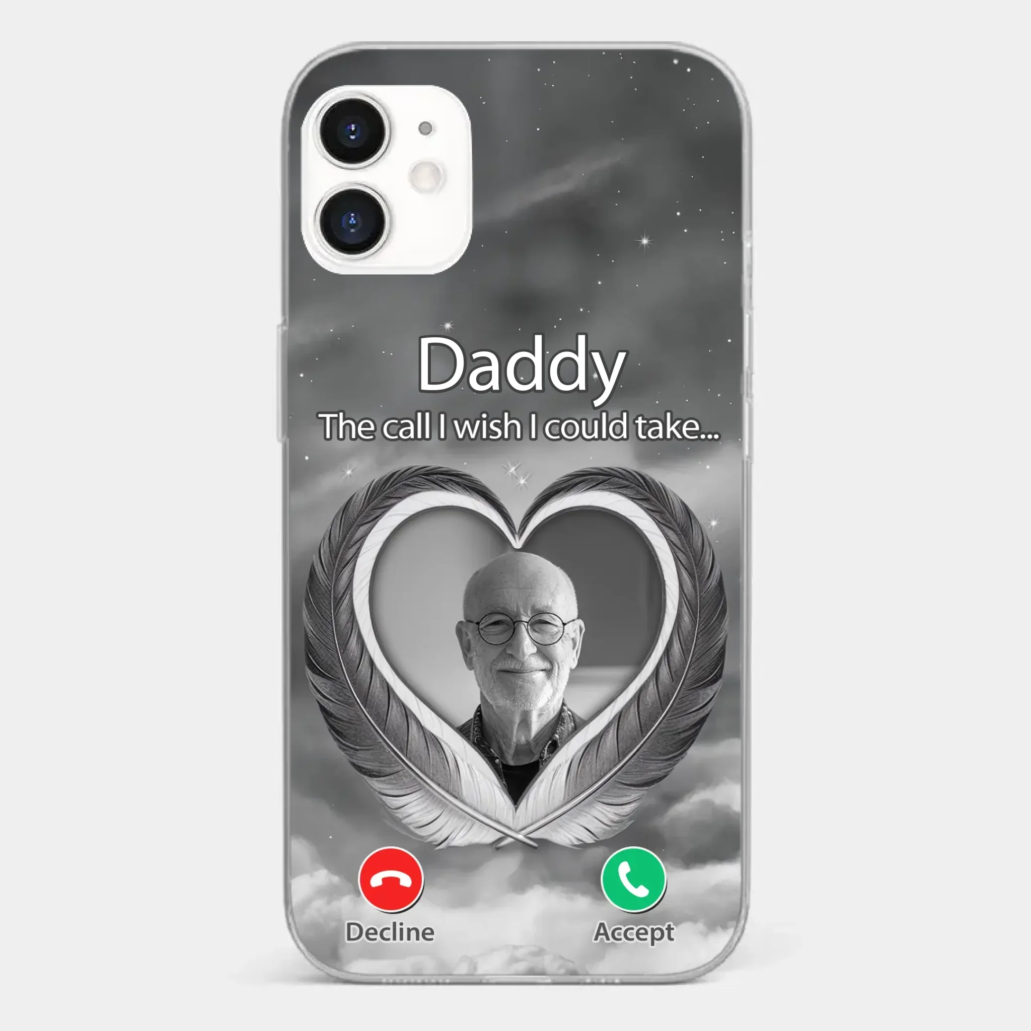 Custom Photo A Little Something To Make You Feel Connected - Memorial Personalized Custom Clear Phone Case - Sympathy Gift For Family Members - Image 6