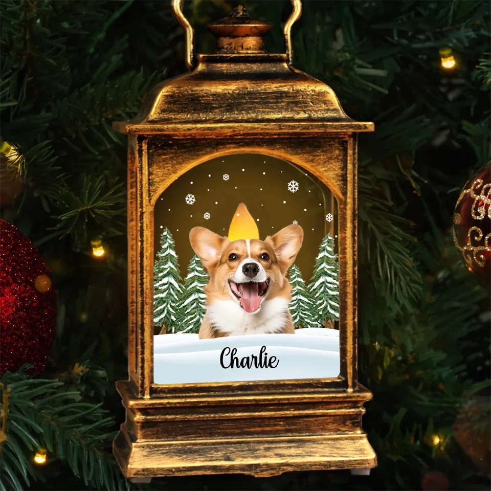 Custom Photo A Paw Print On My Heart - Memorial Personalized Custom Christmas Wind Lamp - Sympathy Gift, Christmas Gift For Pet Owners, Pet Lovers - Image 3