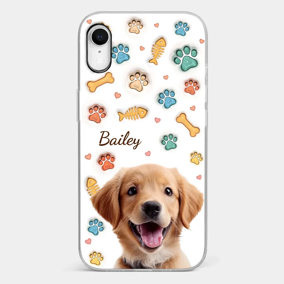 Custom Photo A Pet’s Love Is The Best Kind Of Love - Dog & Cat Personalized Custom 3D Inflated Effect Printed Clear Phone Case - Gift For Pet Owners, Pet Lovers - Image 25