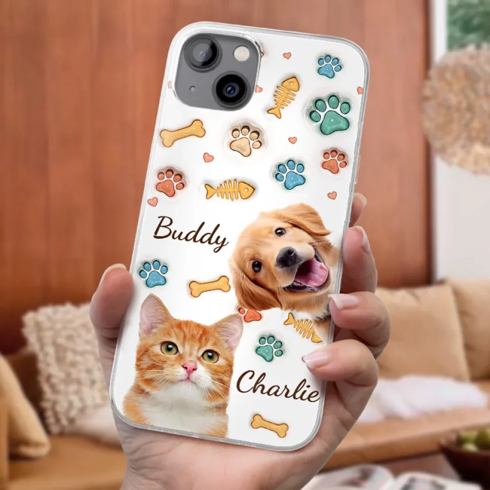 Custom Photo A Pet’s Love Is The Best Kind Of Love - Dog & Cat Personalized Custom 3D Inflated Effect Printed Clear Phone Case - Gift For Pet Owners, Pet Lovers - Image 32