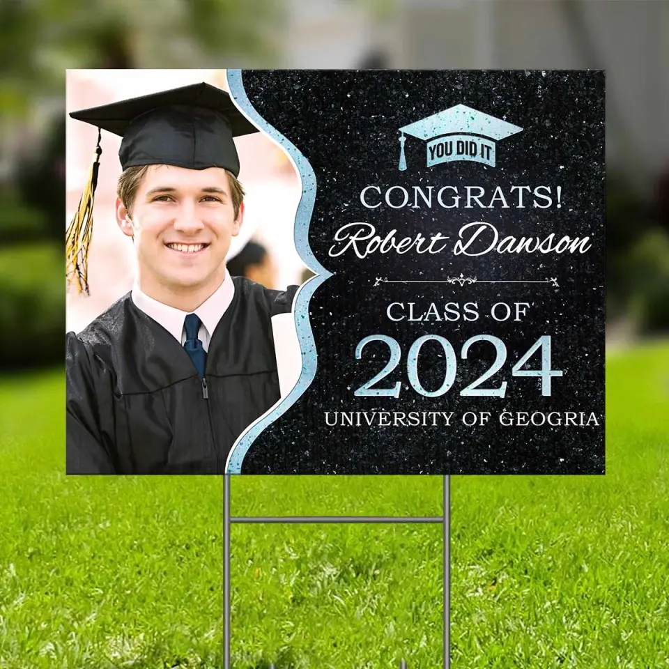 Custom Photo A Sweet Ending To The New Beginning - Family Personalized Custom Yard Sign - Graduation Gift For Family Members, Siblings, Brothers, Sisters - Image 4