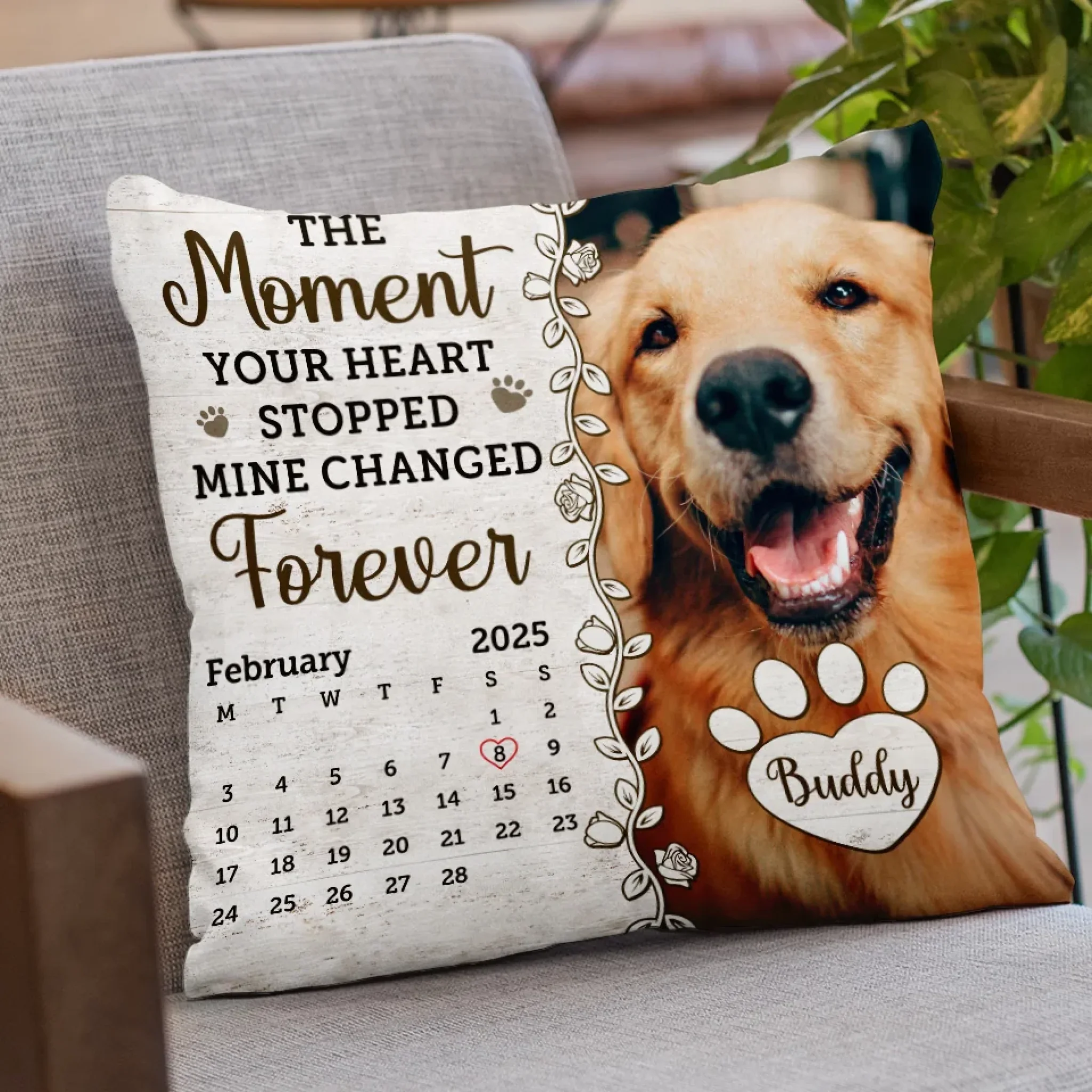 Custom Photo A Thoughtful Gift To Celebrate The Life Of A Furry Friend - Memorial Personalized Custom Pillow - Sympathy Gift For Pet Owners, Pet Lovers - Image 3