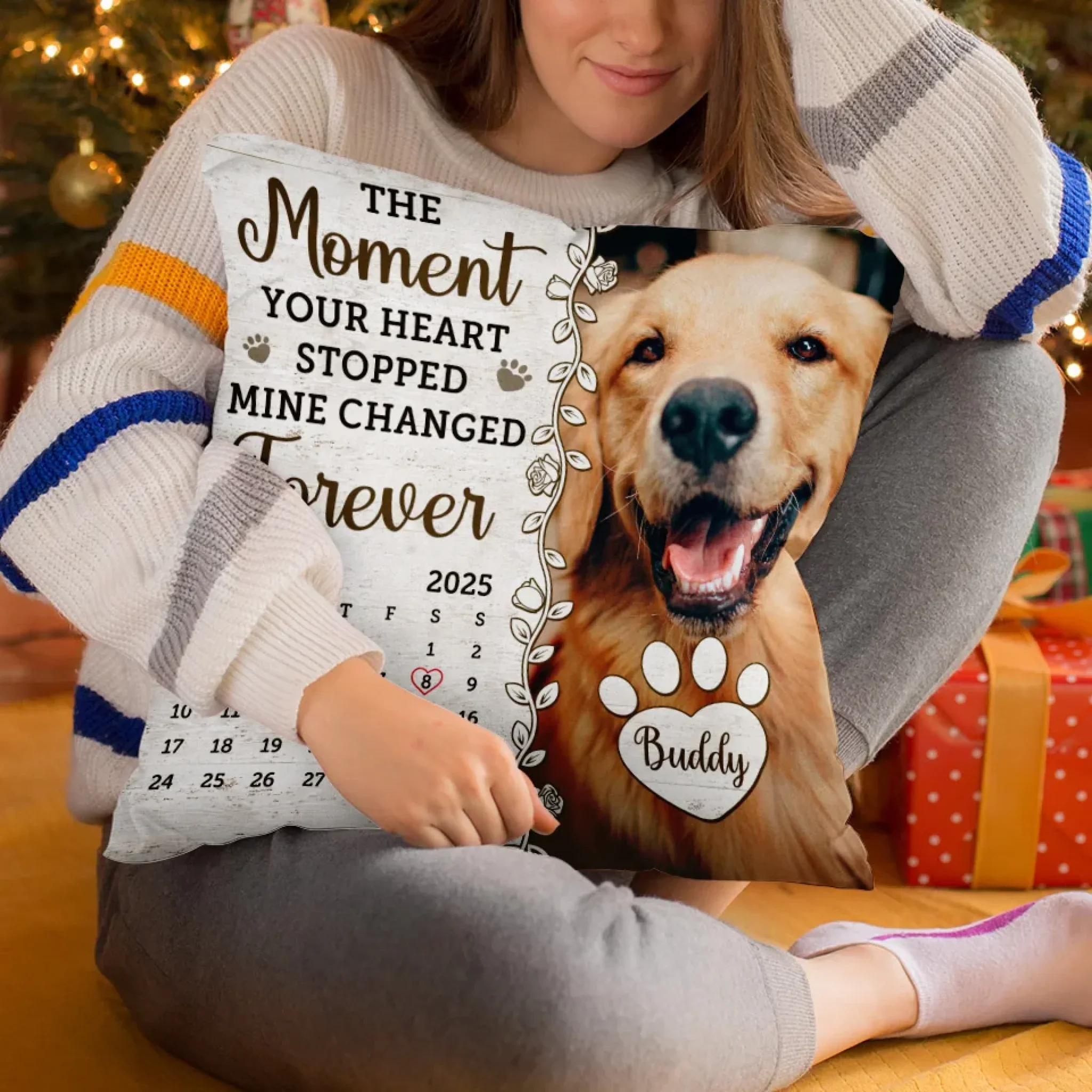 Custom Photo A Thoughtful Gift To Celebrate The Life Of A Furry Friend - Memorial Personalized Custom Pillow - Sympathy Gift For Pet Owners, Pet Lovers - Image 5