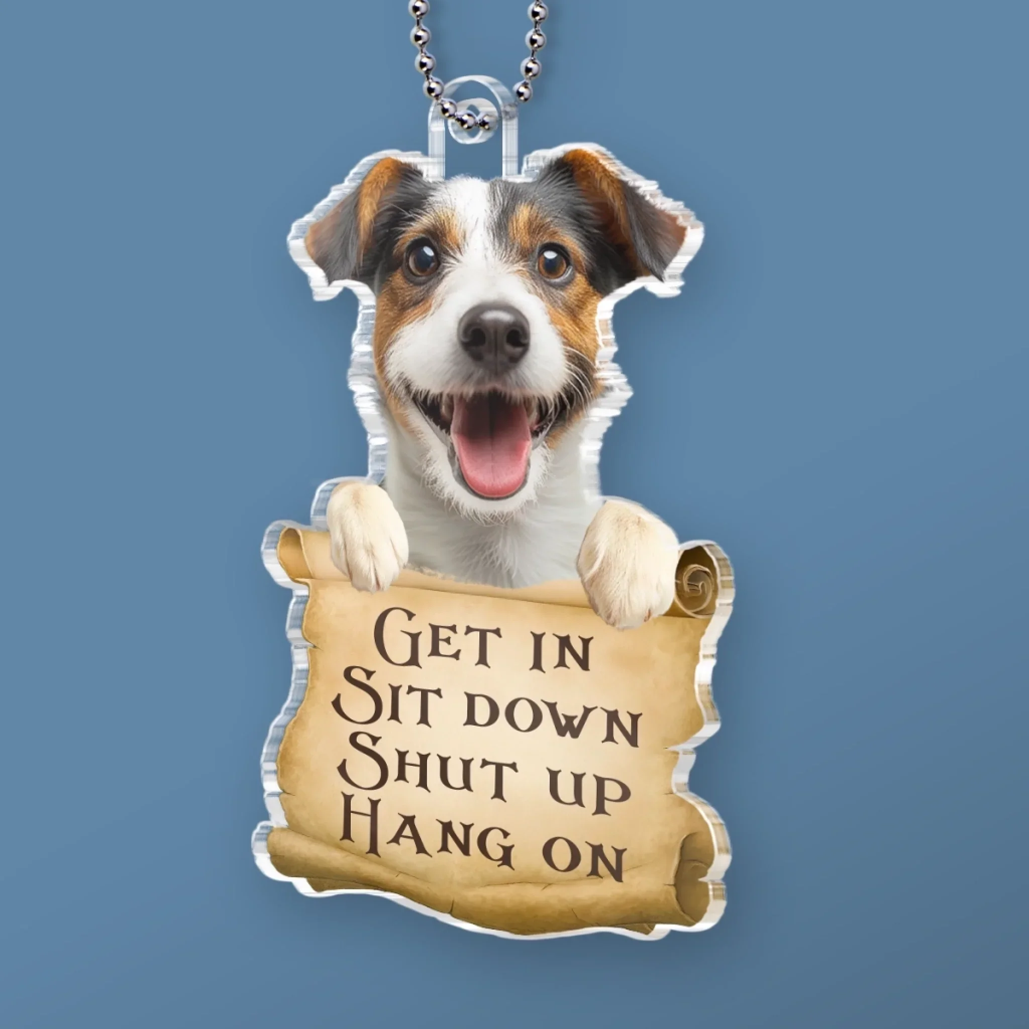 Custom Photo Acrylic Car Ornament - Personalized Birthday Gifts For Dog Cat Lovers, Dog Dad And Mom, Cat Owners - Paw Patrol In Action - Image 3
