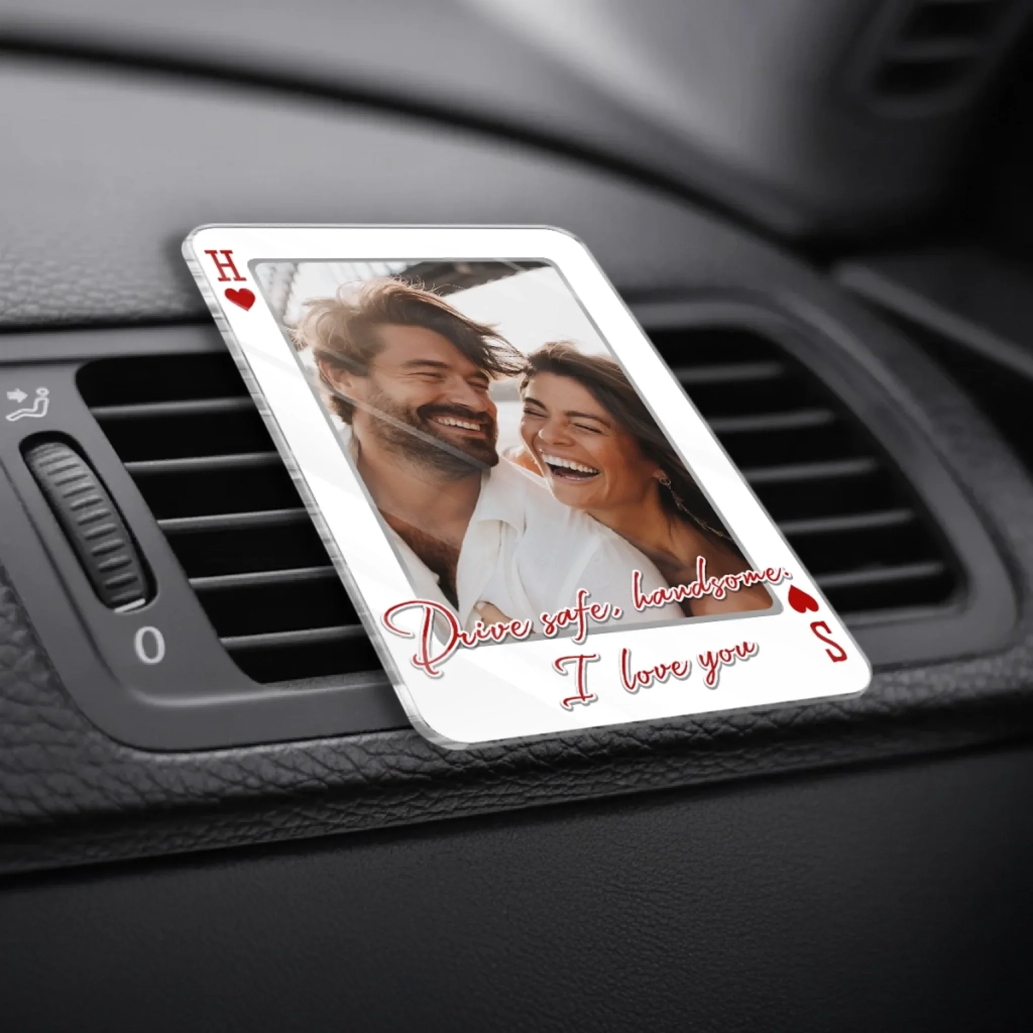 Custom Photo Acrylic Car Vent Clip - Personalized Anniversary Wedding Gifts For Husband And Wife, Him And Her - Love Rides With You - Image 4